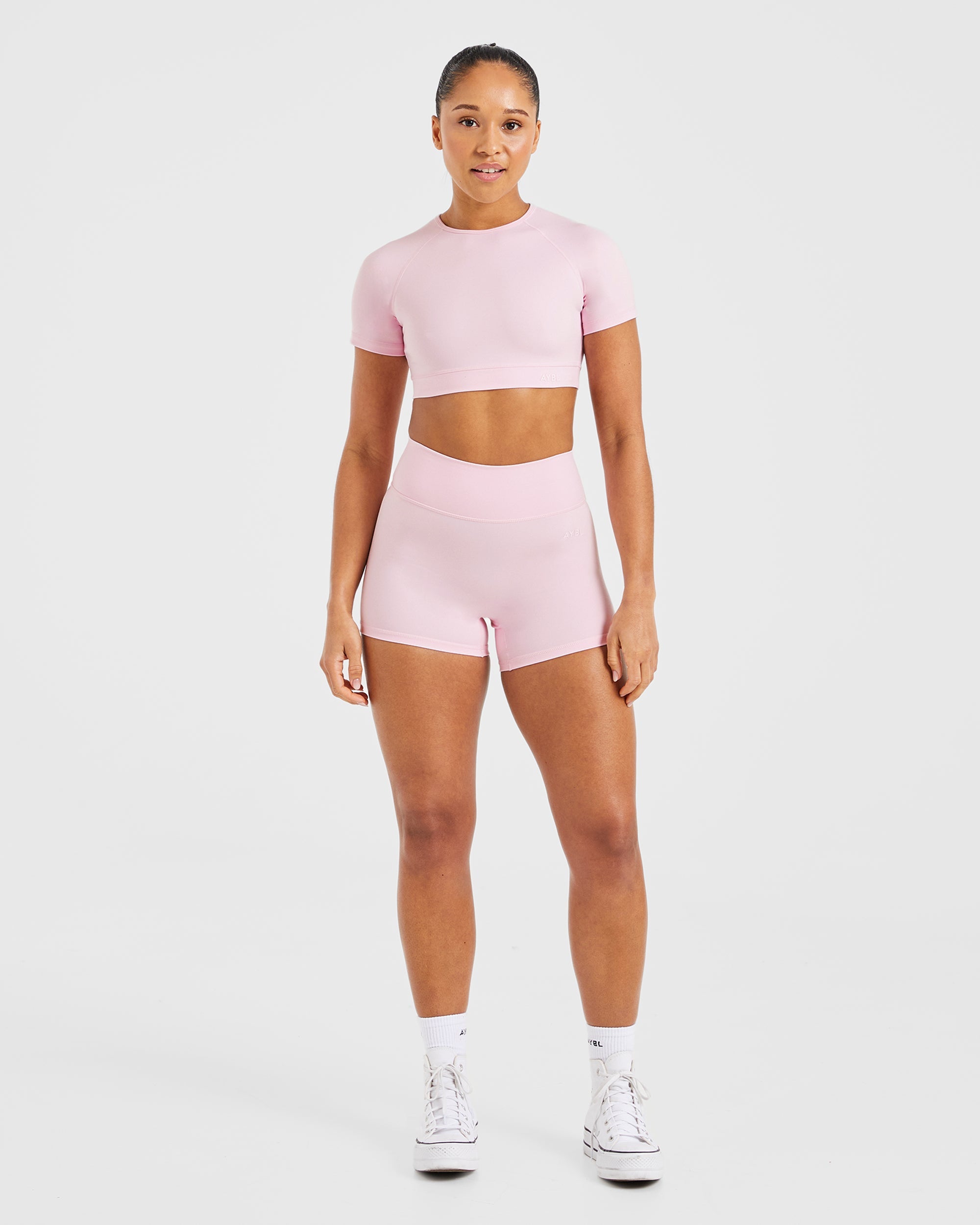 Staple Crop Top - Pastel Rose