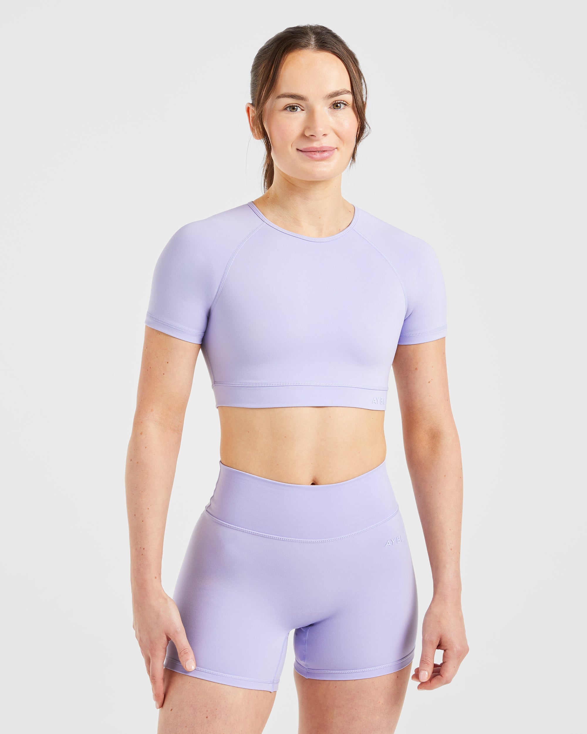 Staple Crop Top - Pastel Lavender