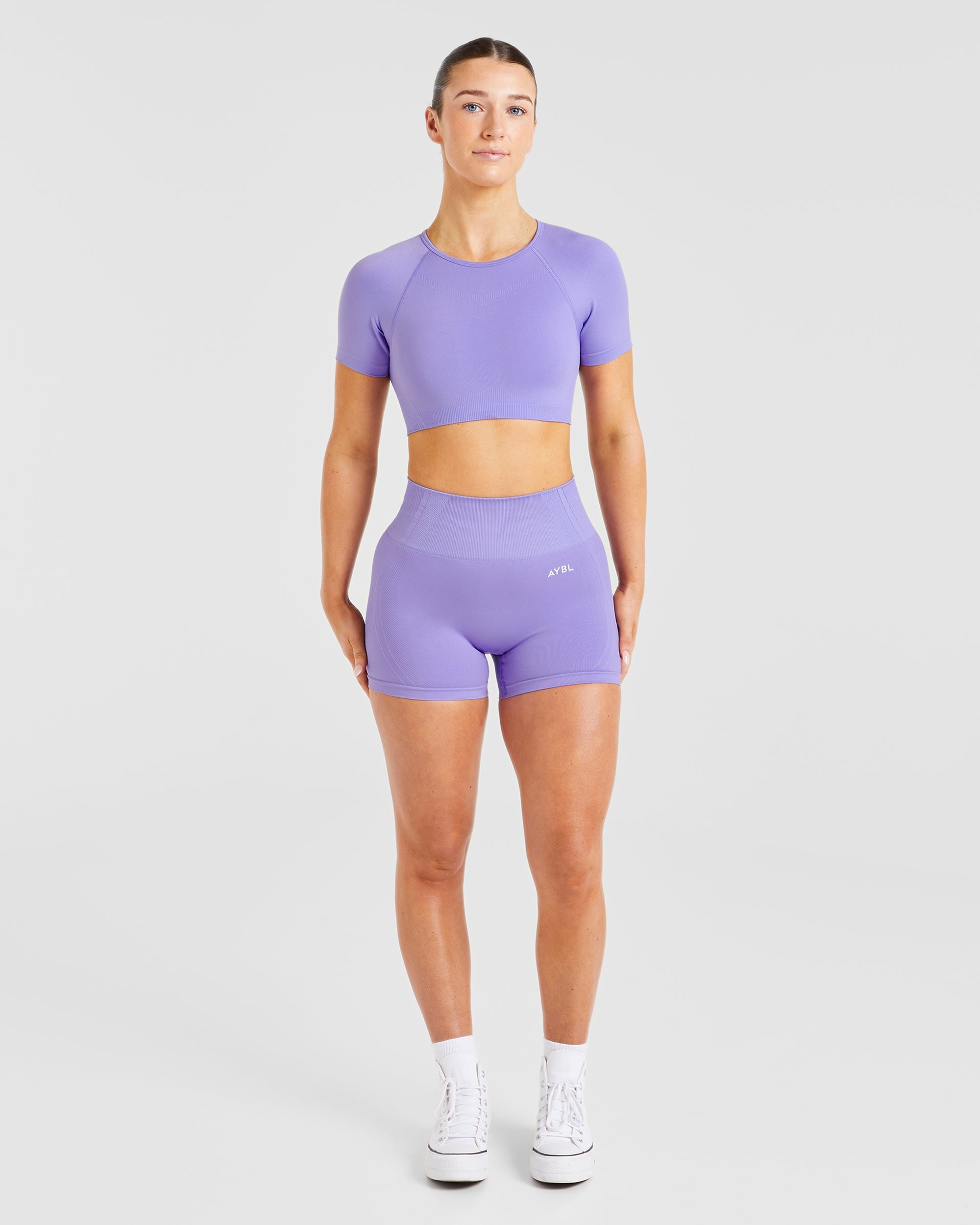 Balance V3 Seamless Crop Top - Lavender Violet