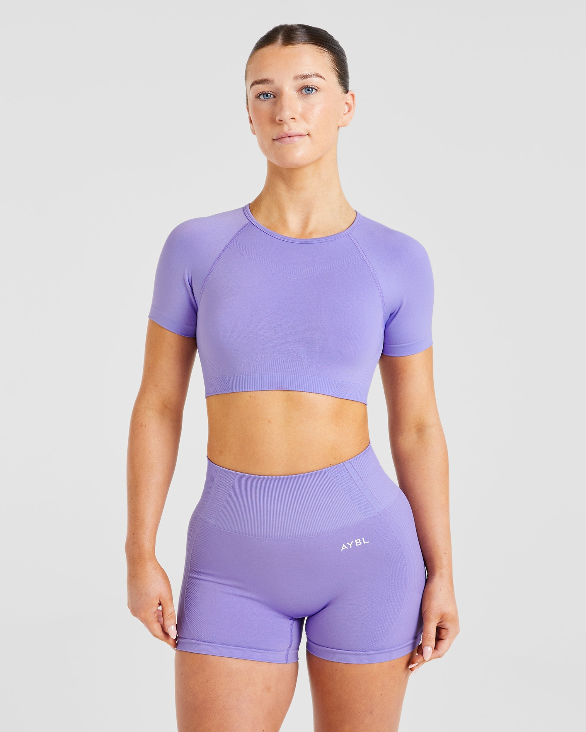 Balance V3 Seamless Crop Top - Lavender Violet