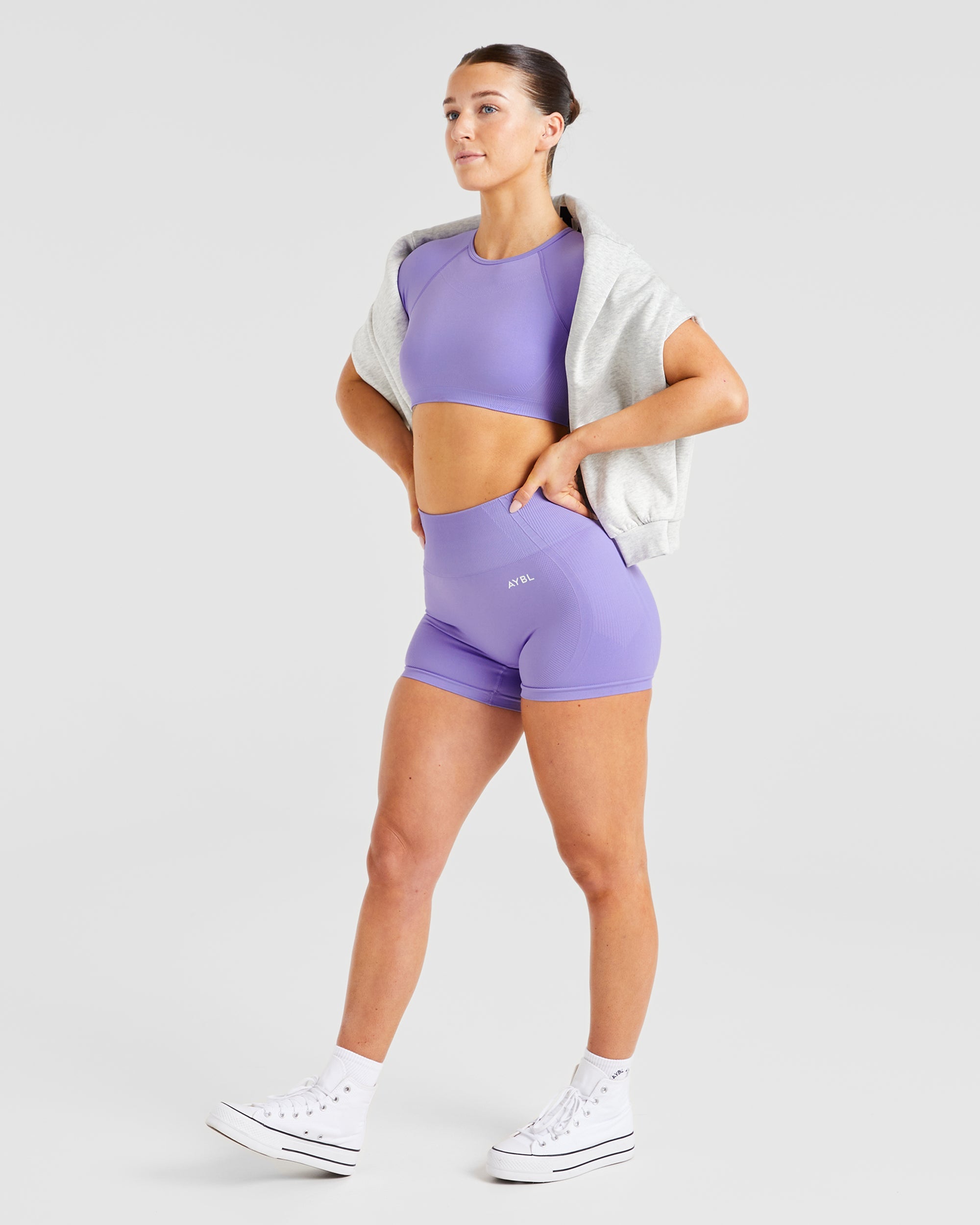 Balance V3 Seamless Crop Top - Lavender Violet