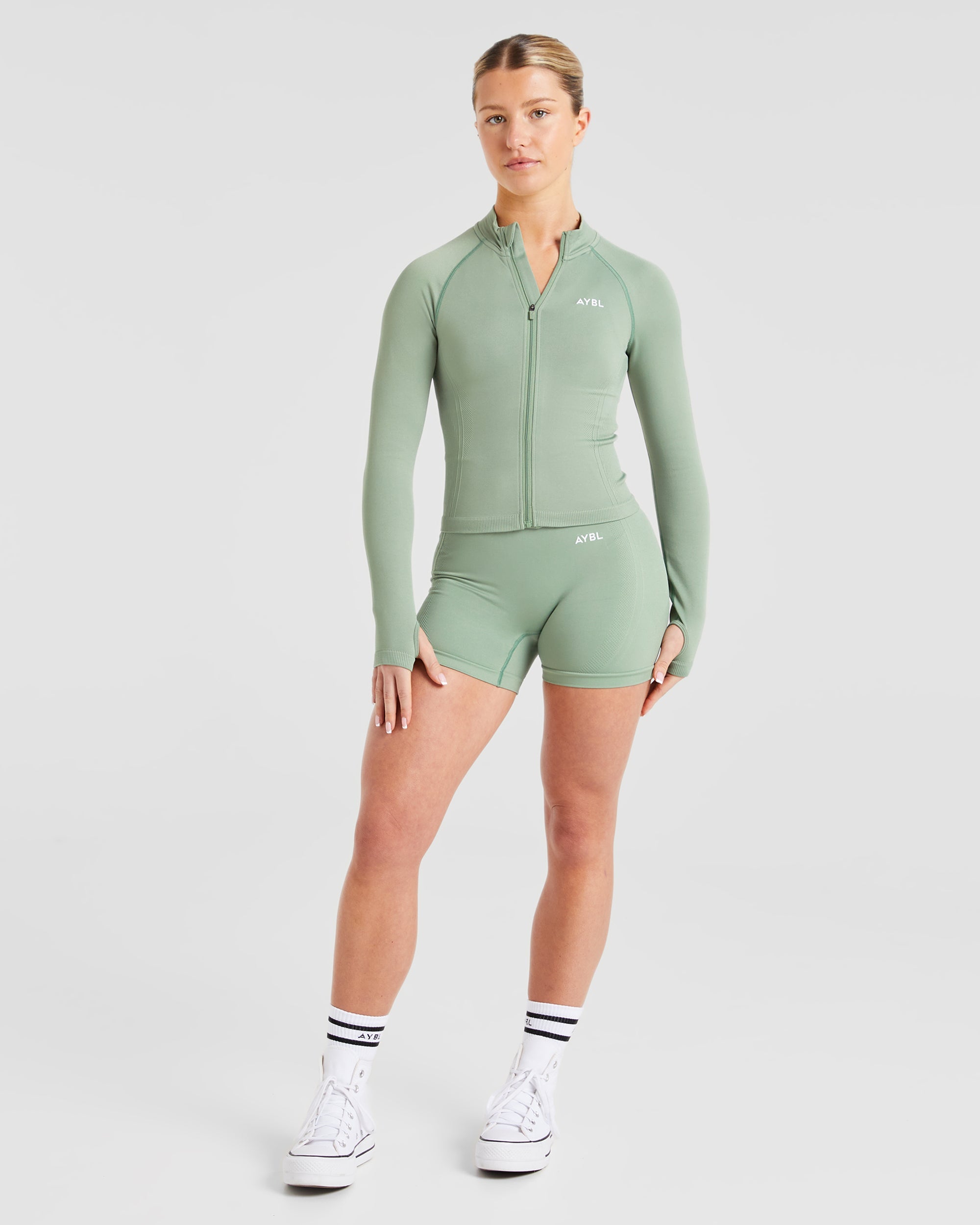 Balance V3 Seamless Zip Jacket - Grove Vert