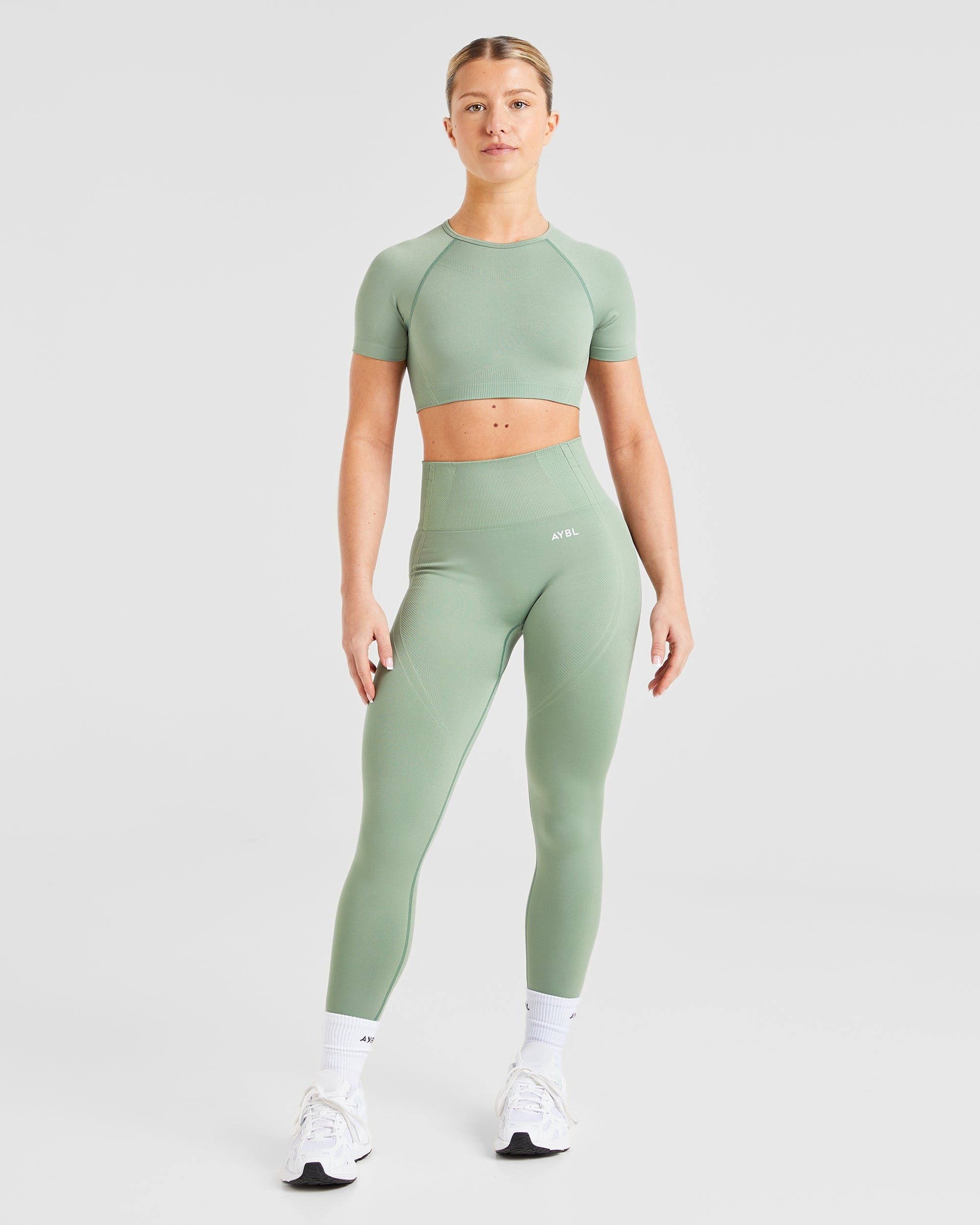 Balance V3 Seamless Crop Top - Grove Vert