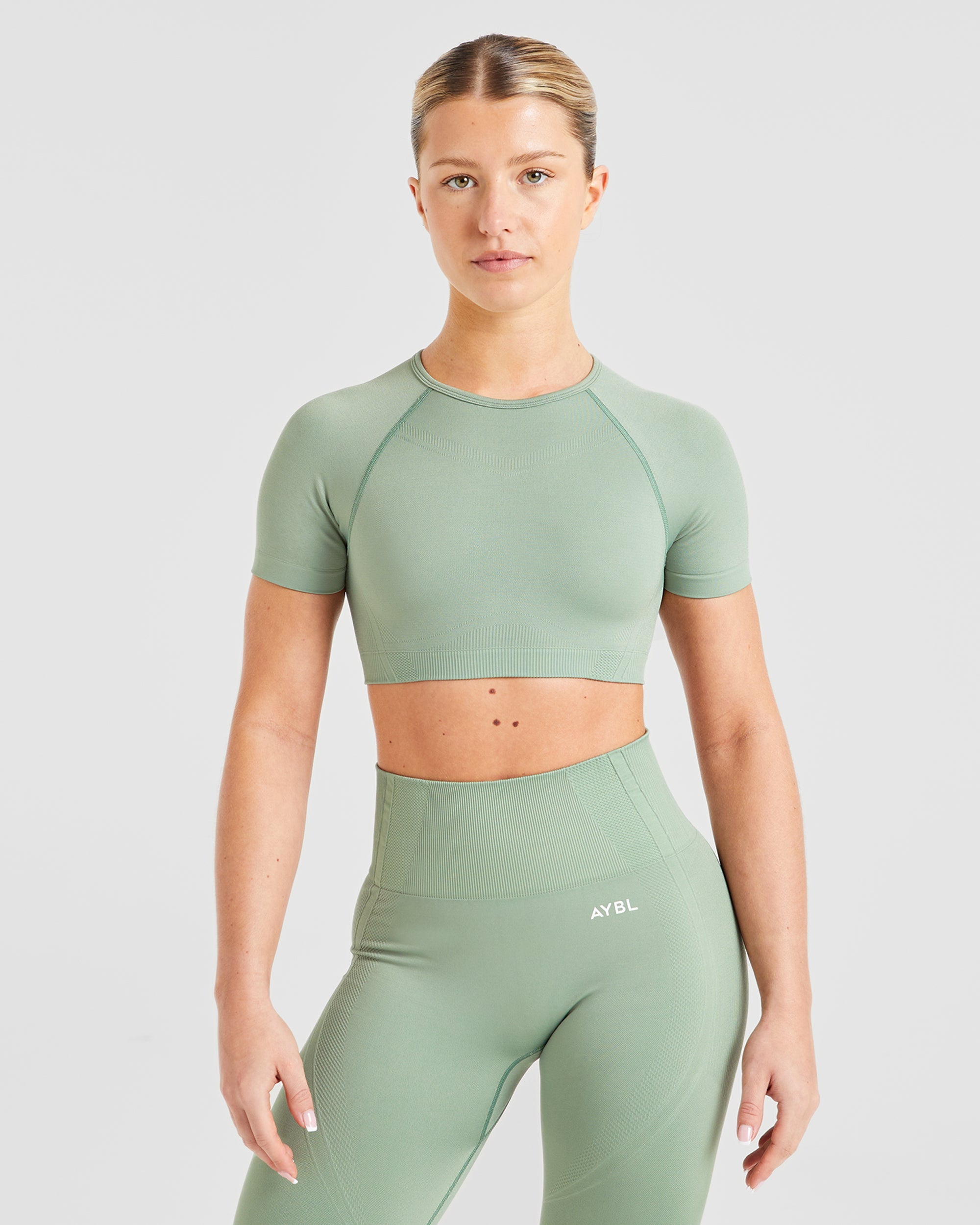 Balance V3 Seamless Crop Top - Grove Vert