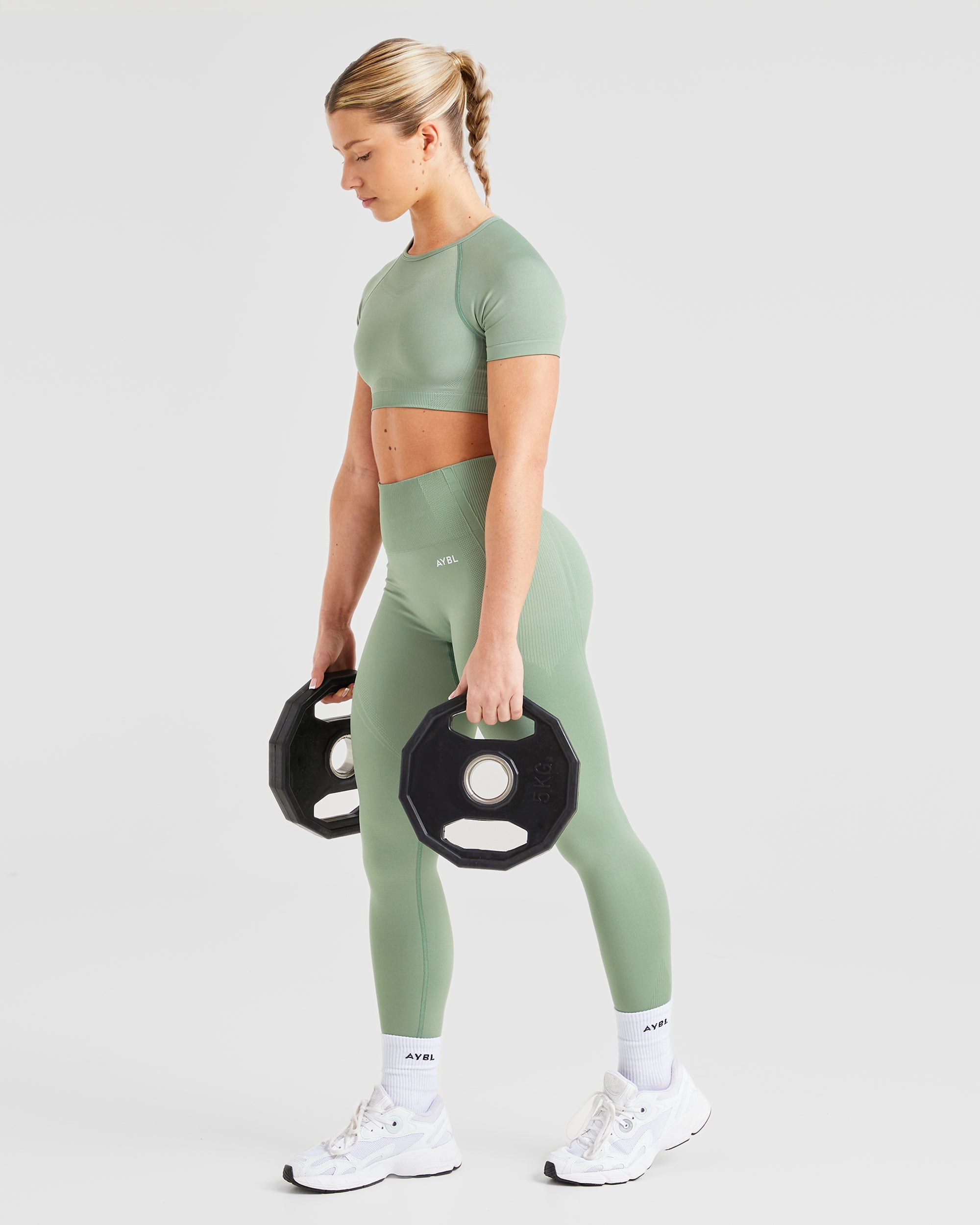 Balance V3 Seamless Crop Top - Grove Vert