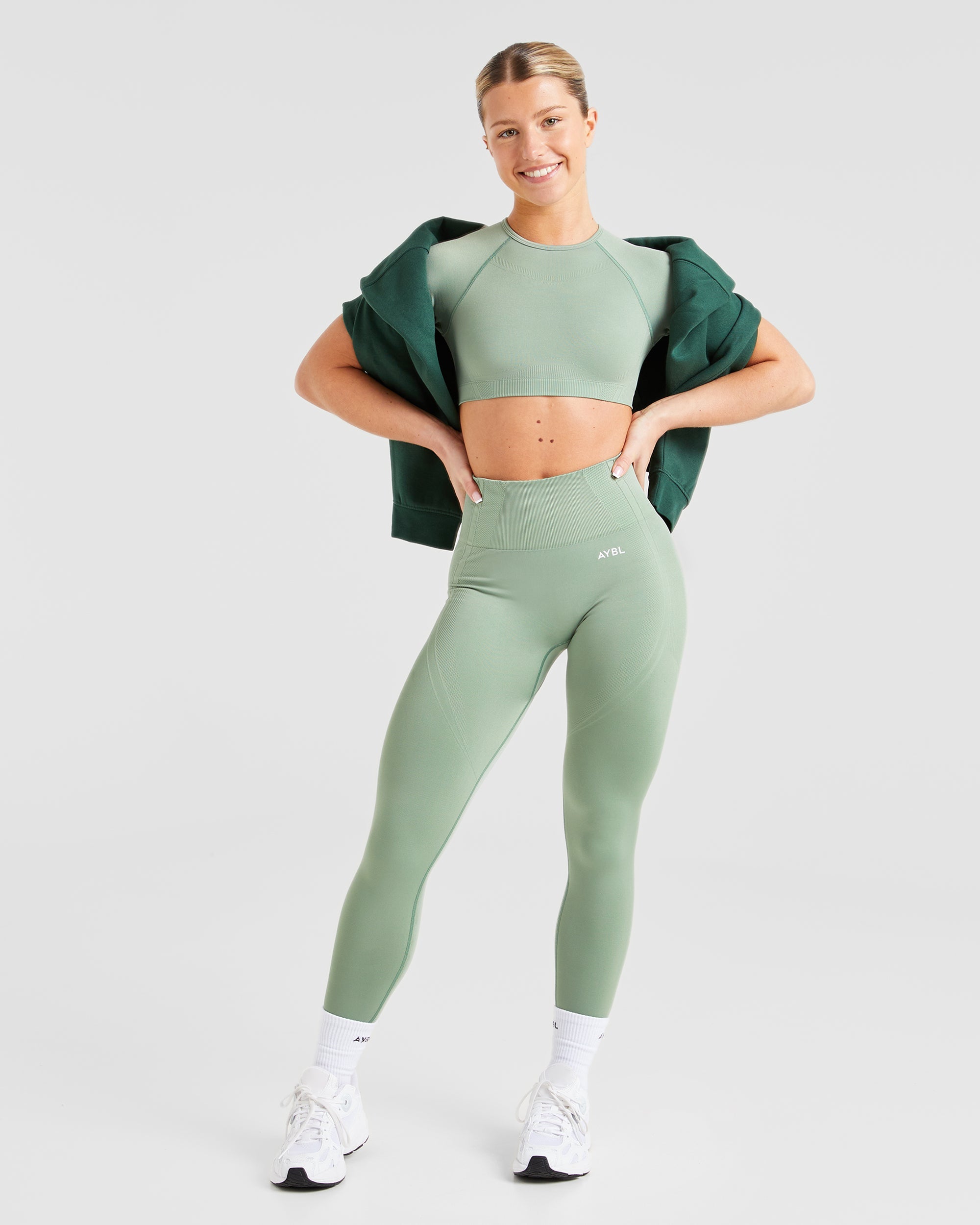 Balance V3 Seamless Crop Top - Grove Vert