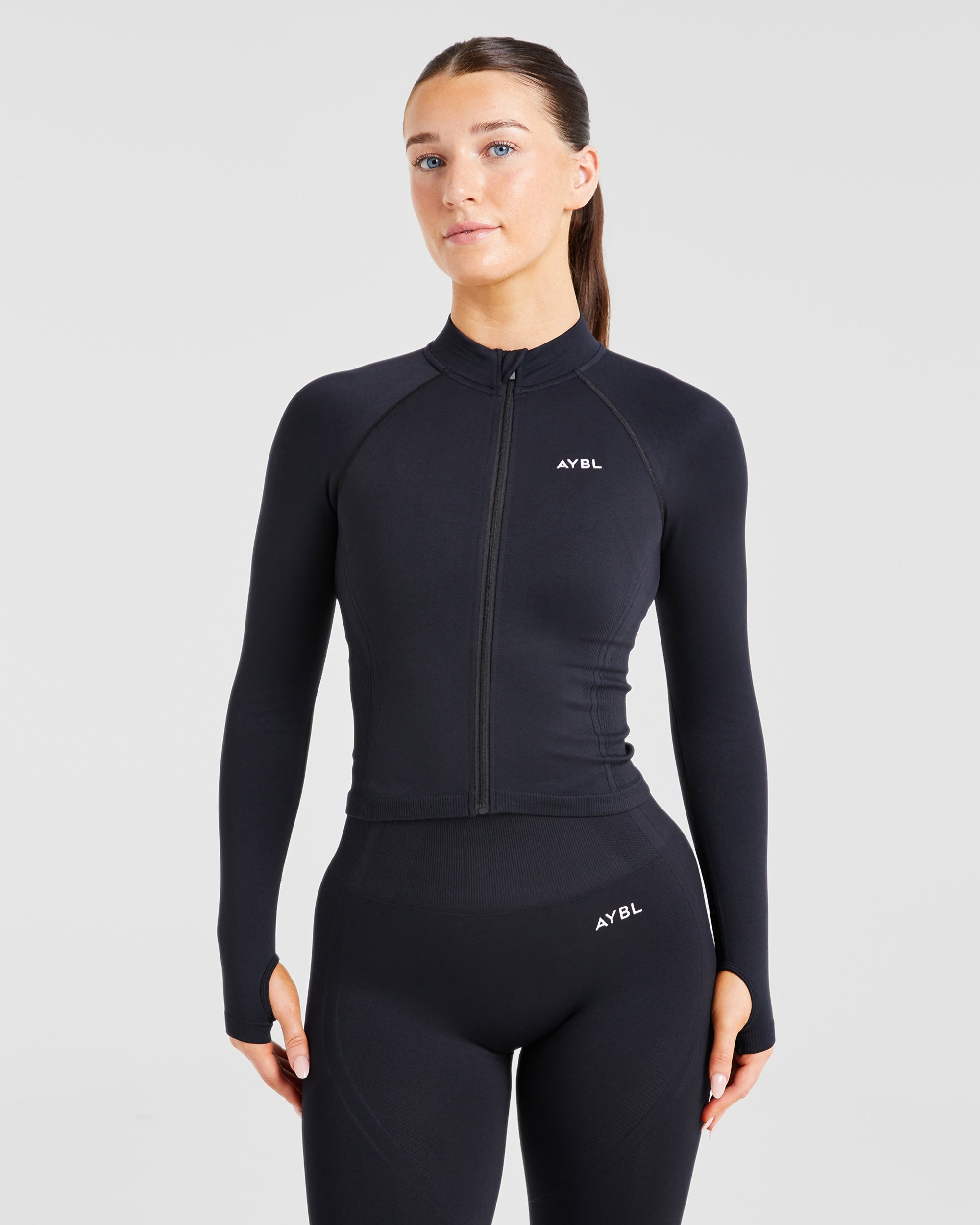 Balance V3 Seamless Zip Jacket - Noir