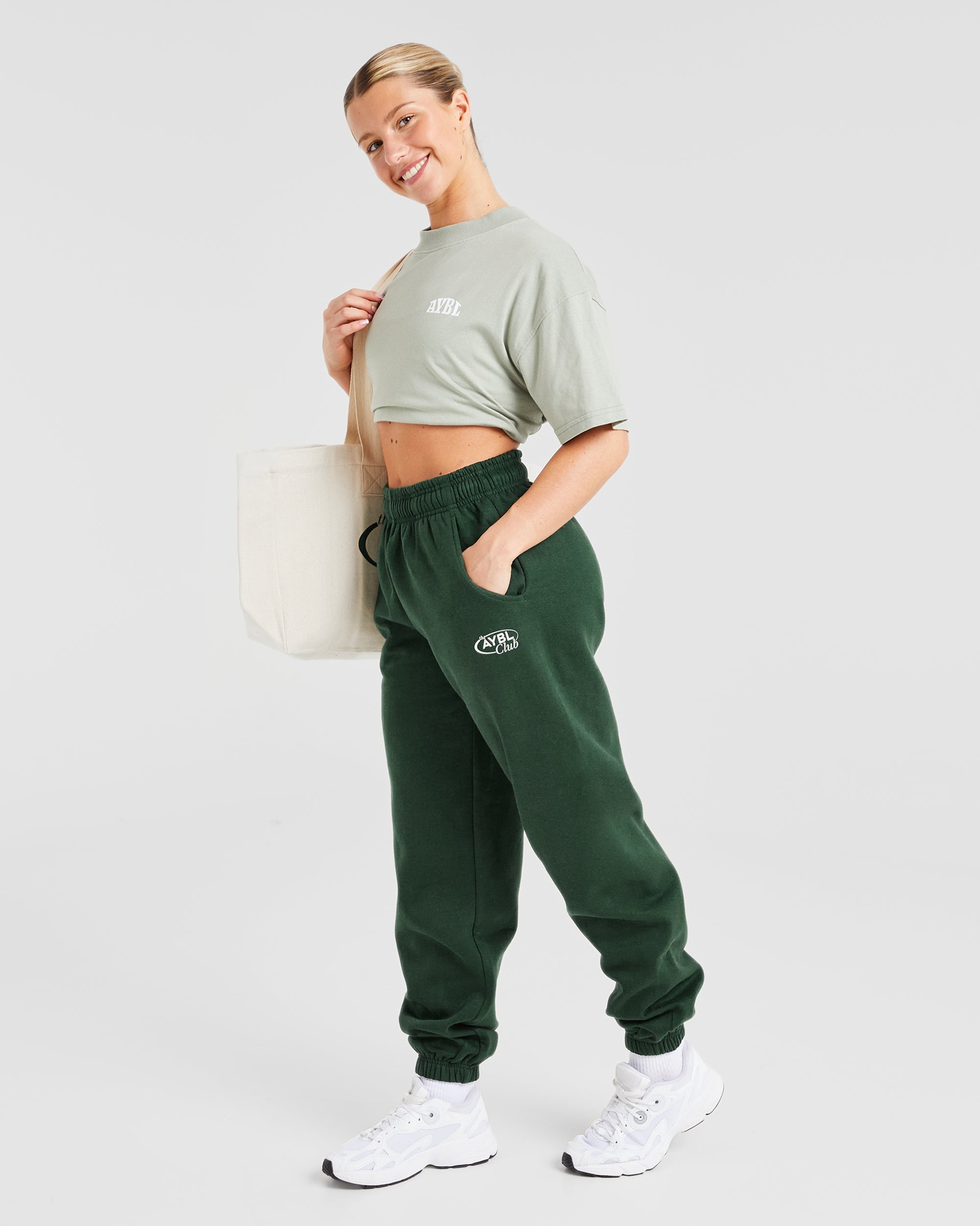 AYBL Club Oversized Joggers - Vert/Sand