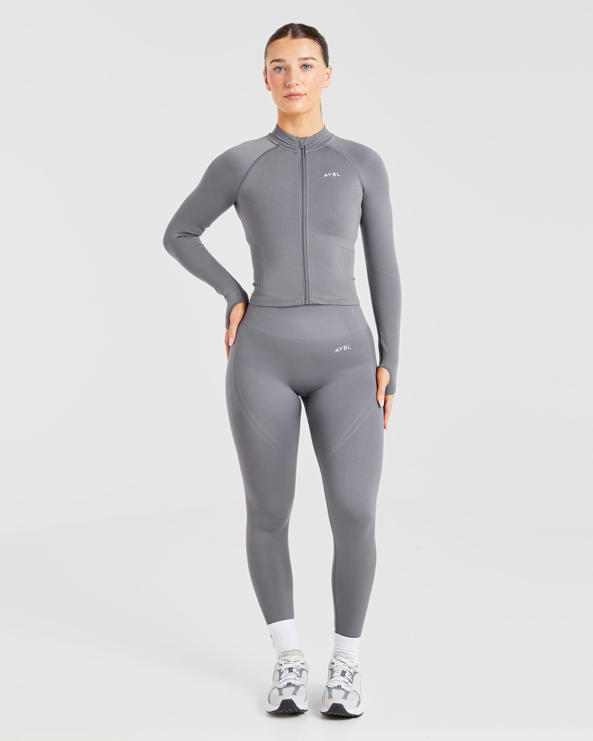 Balance V3 Seamless Zip Jacket - Charcoal Gris