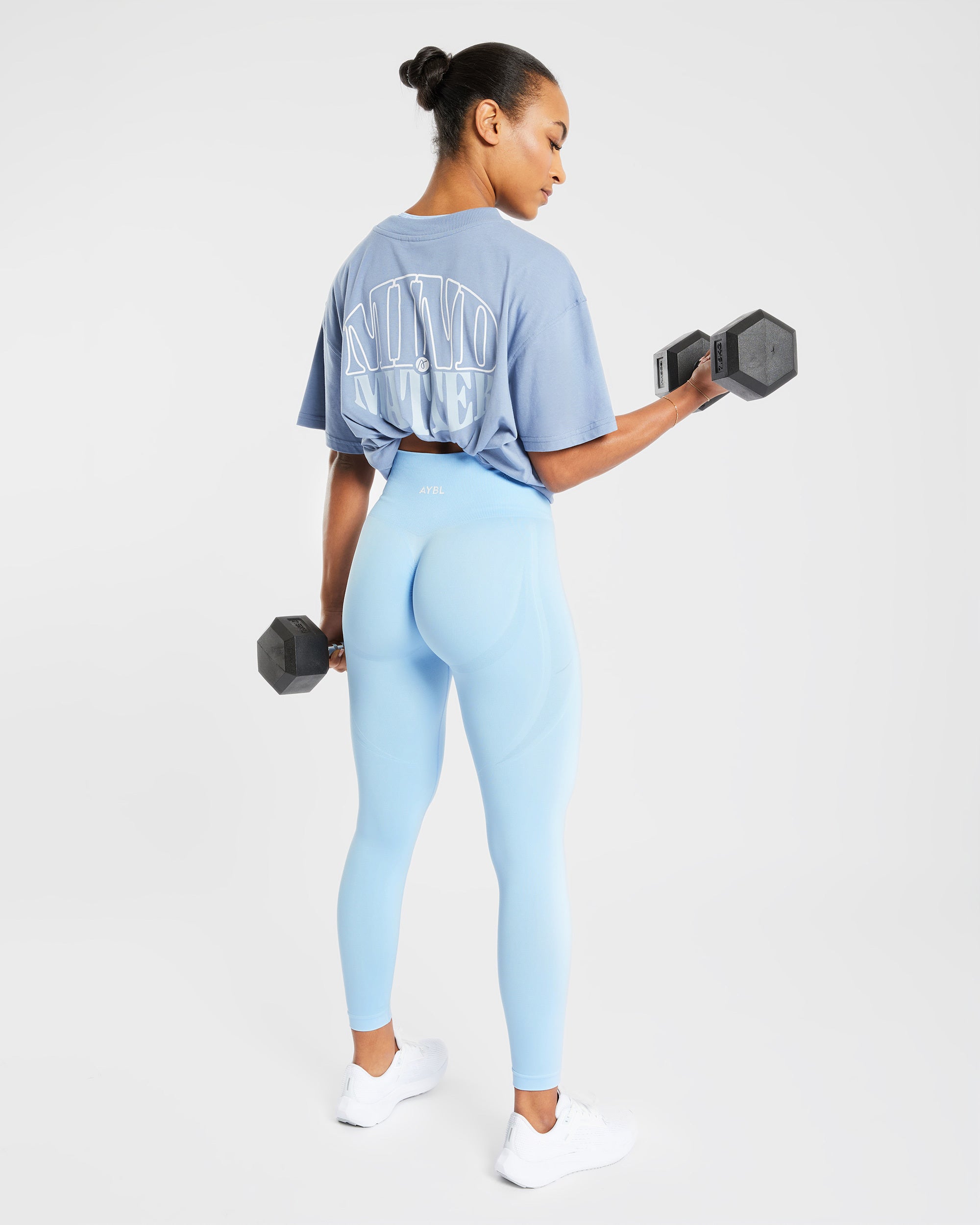 Empower Seamless Leggings - Sky Bleu