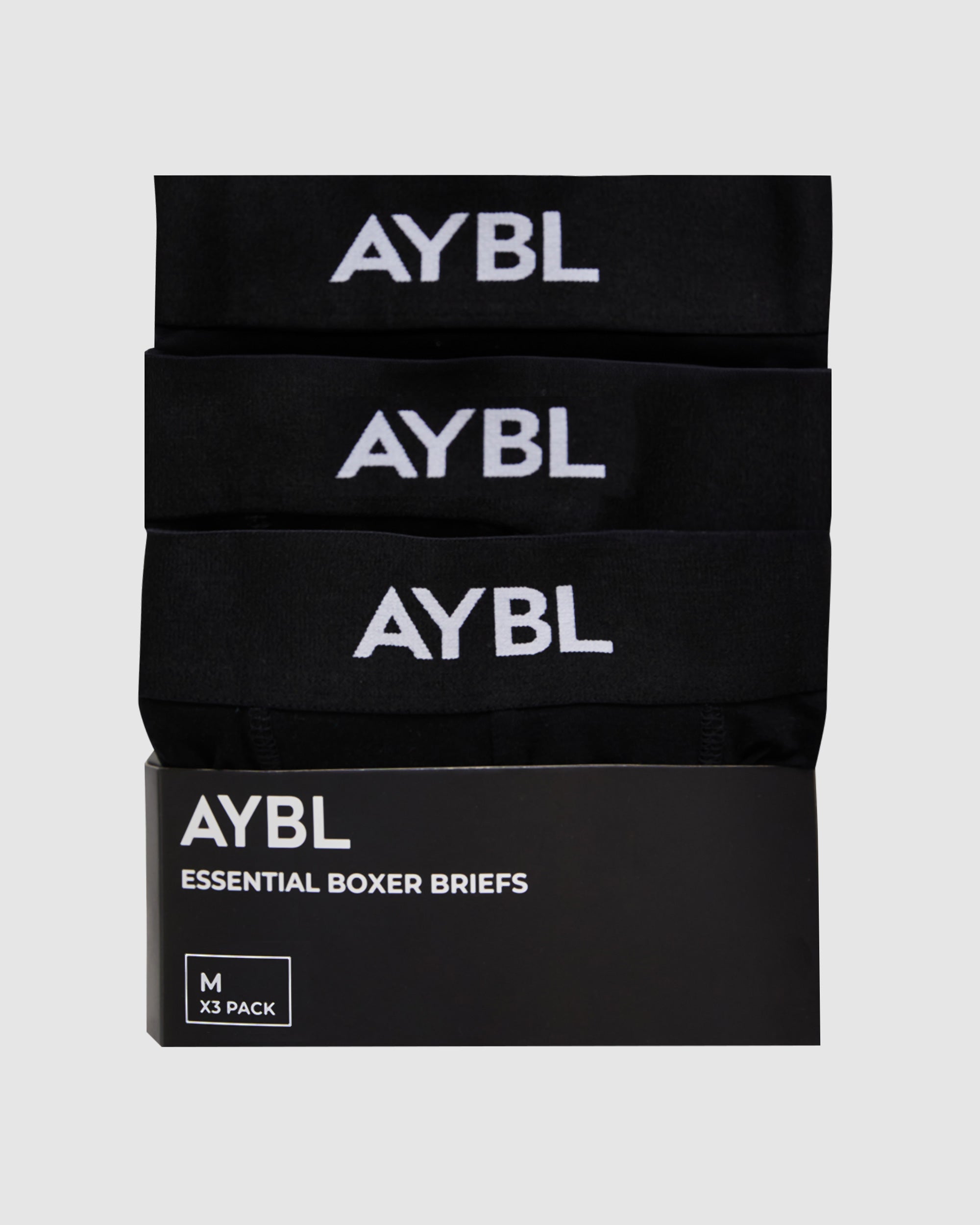 Essential Boxer Brief (3 pack) - Noir