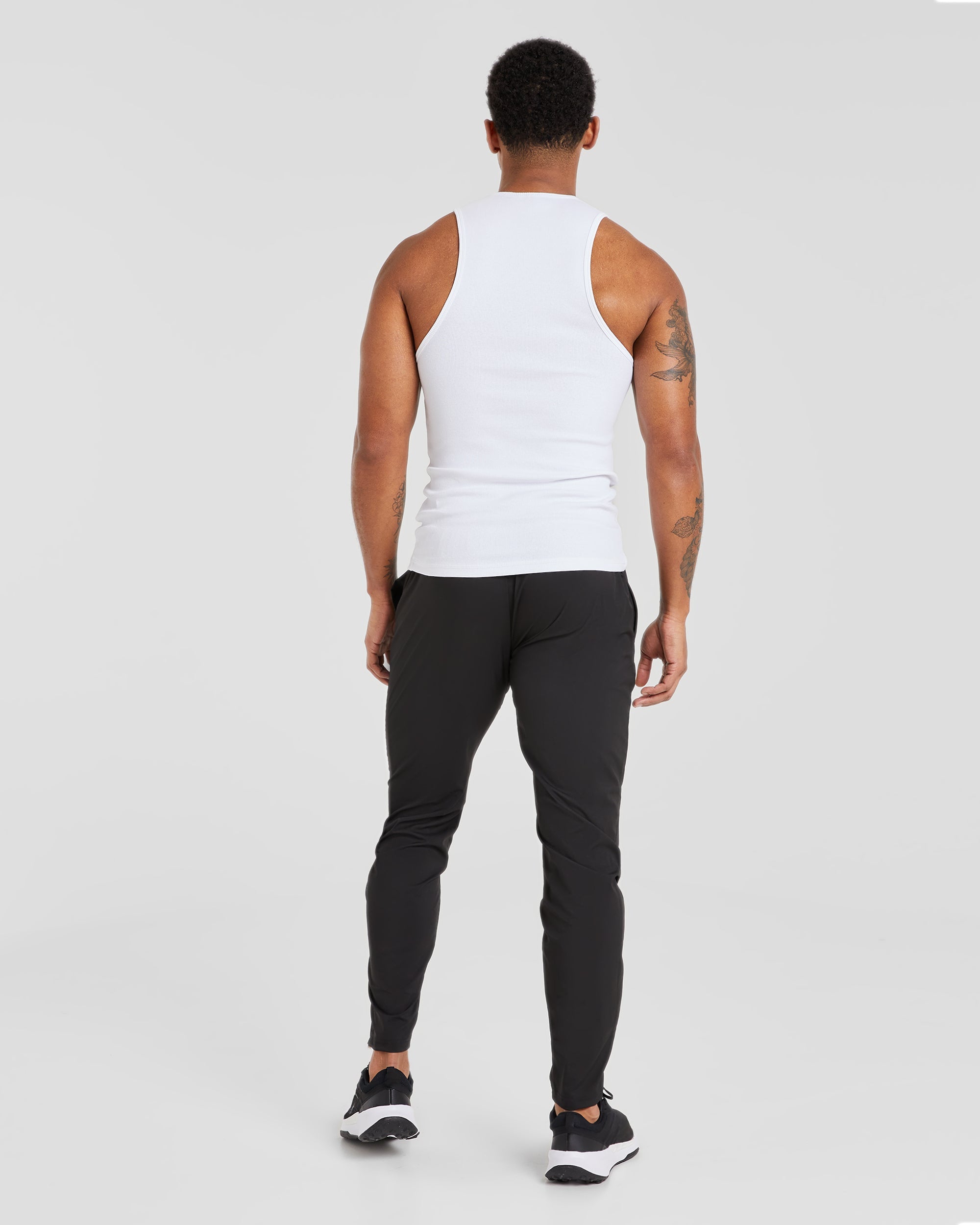 Essential Ribbed Tank - Blanc