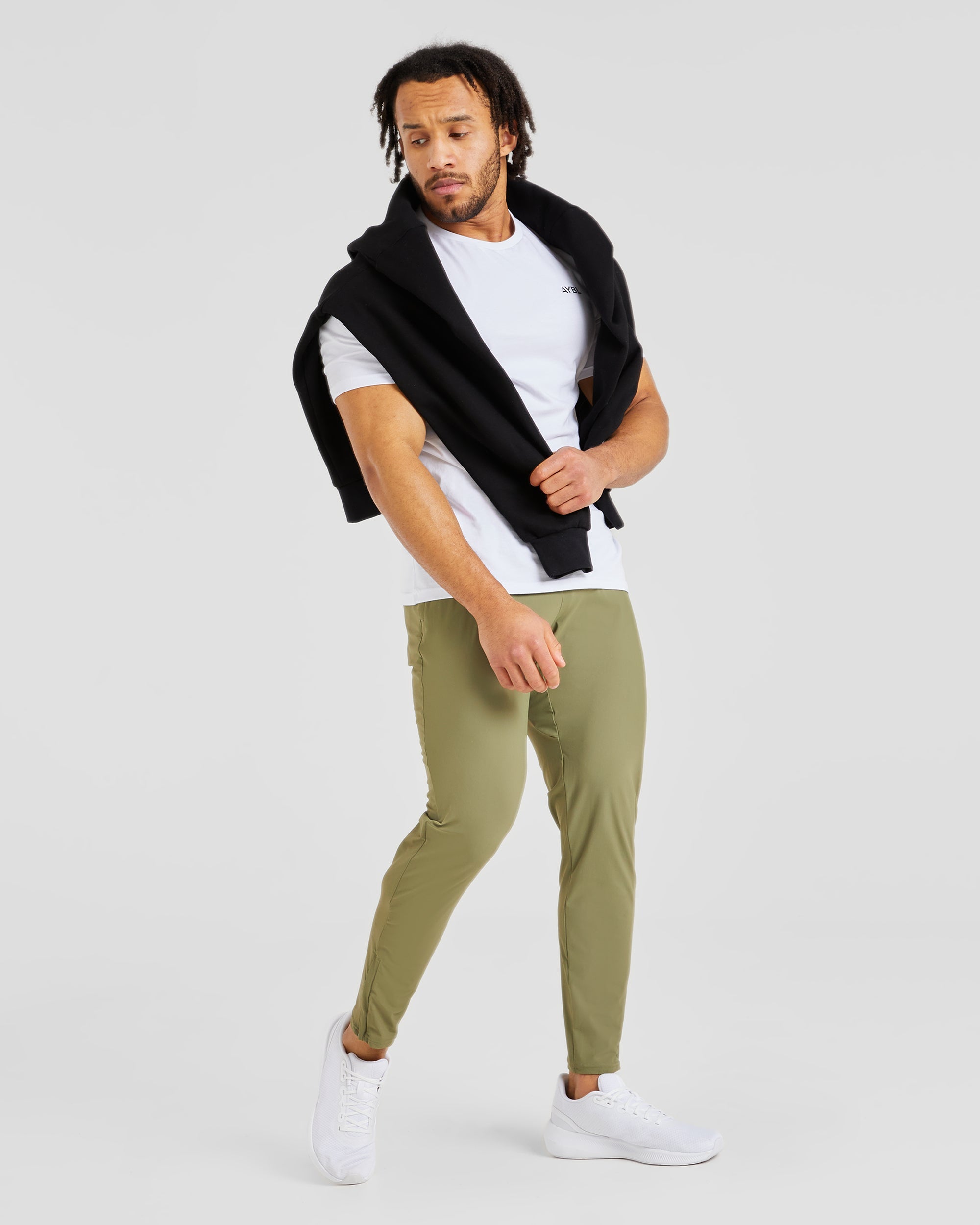 Ascend Zip Joggers - Olive Vert