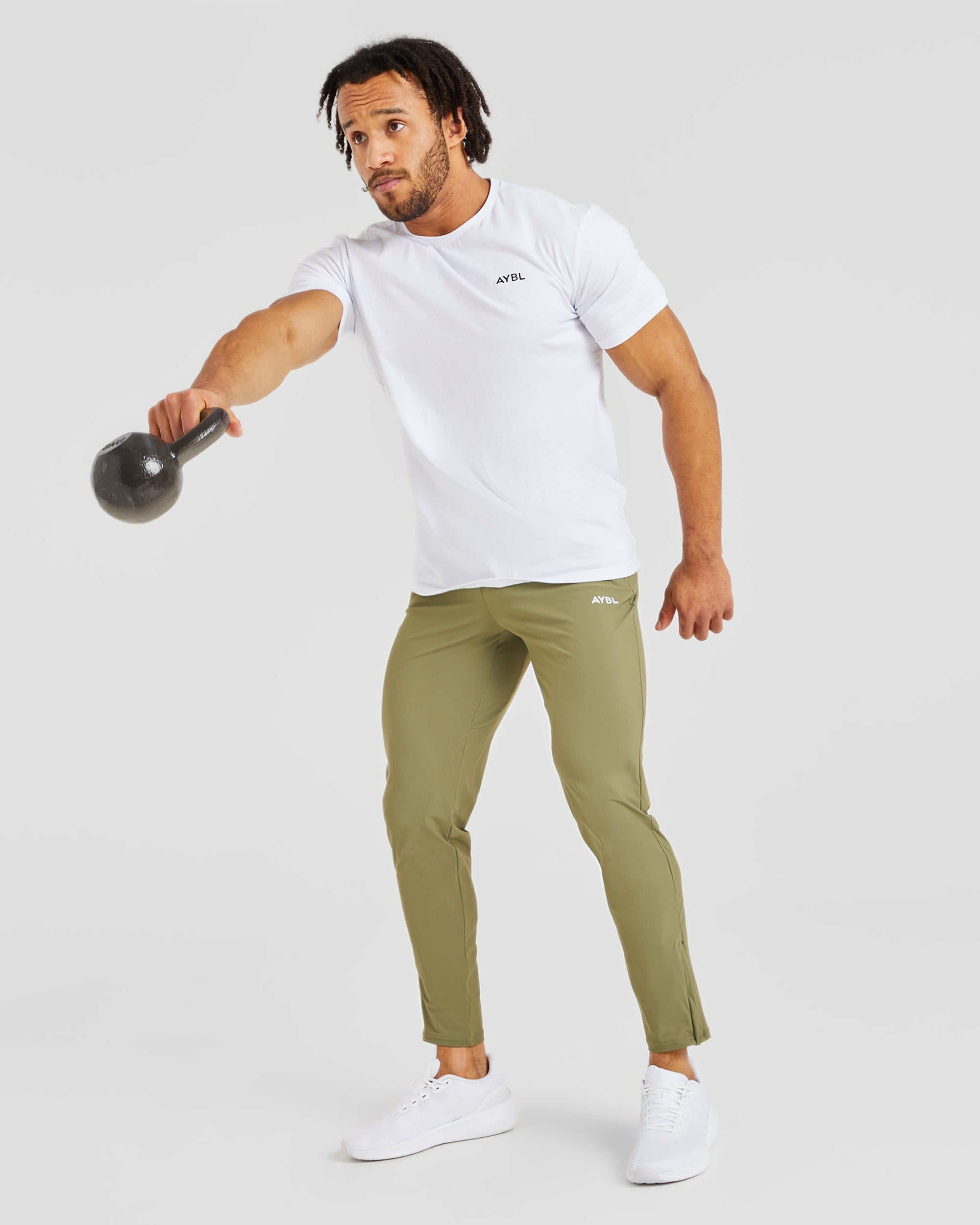 Ascend Zip Joggers - Olive Vert