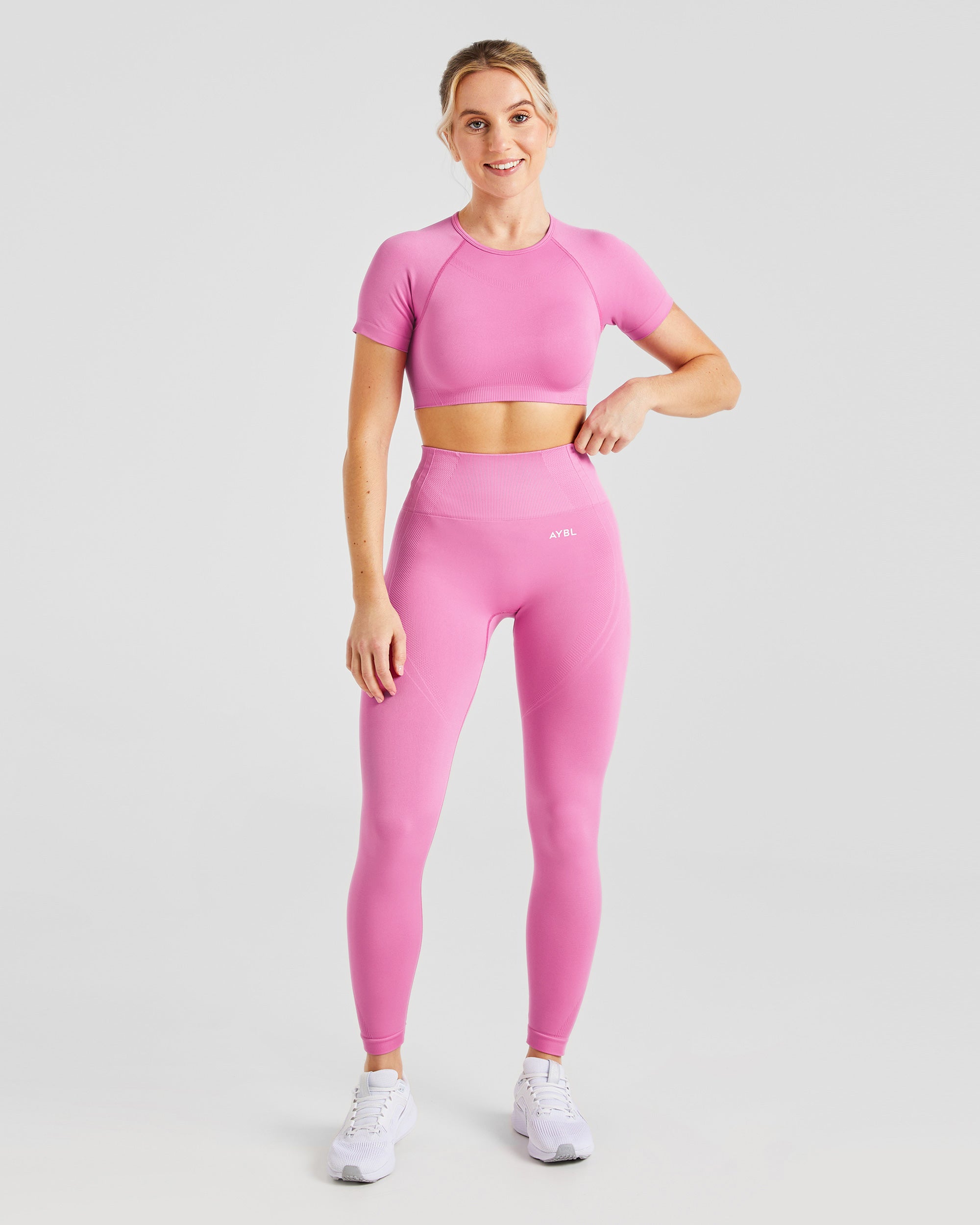 Balance V3 Seamless Crop Top - Bubblegum Rose