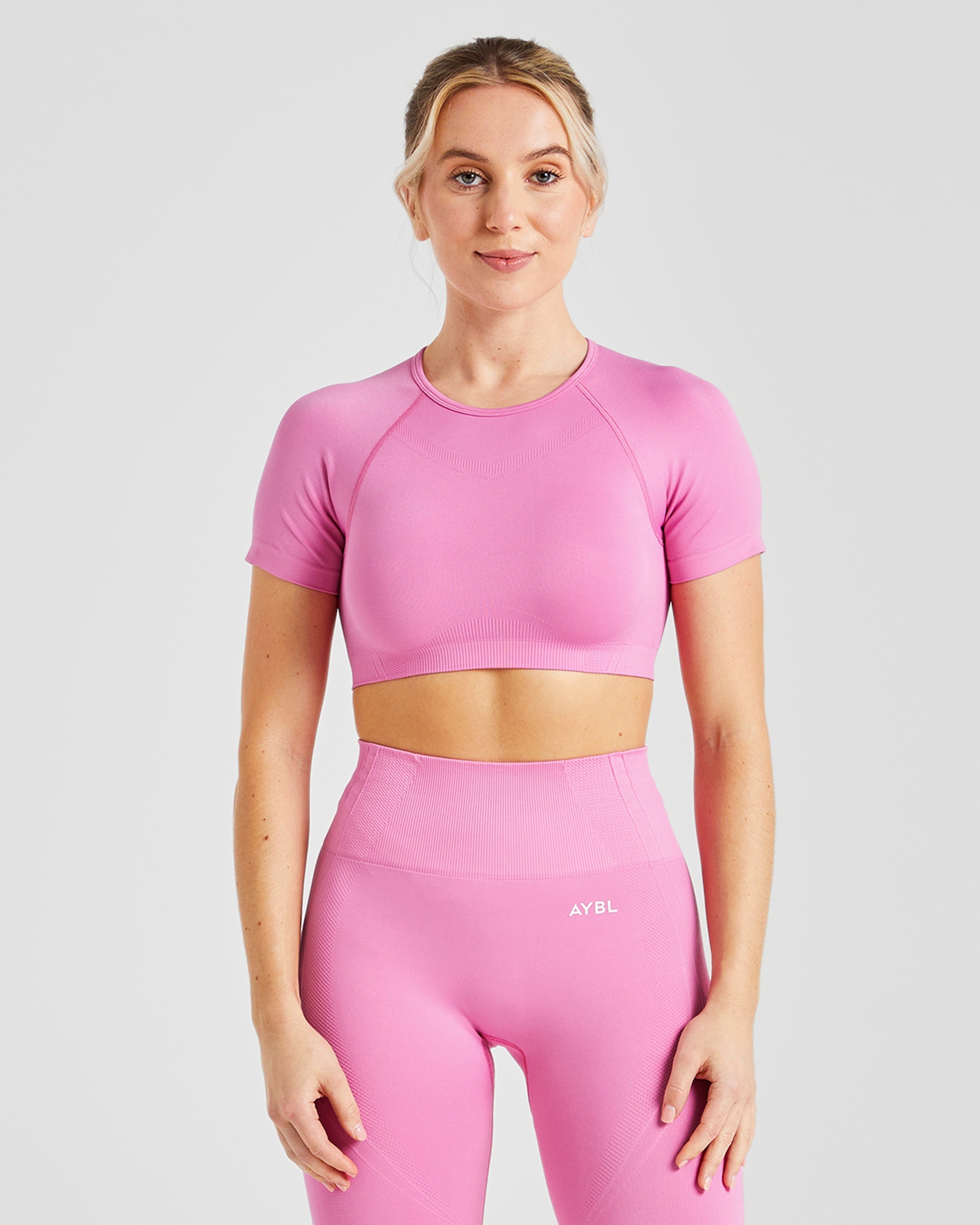 Balance V3 Seamless Crop Top - Bubblegum Rose