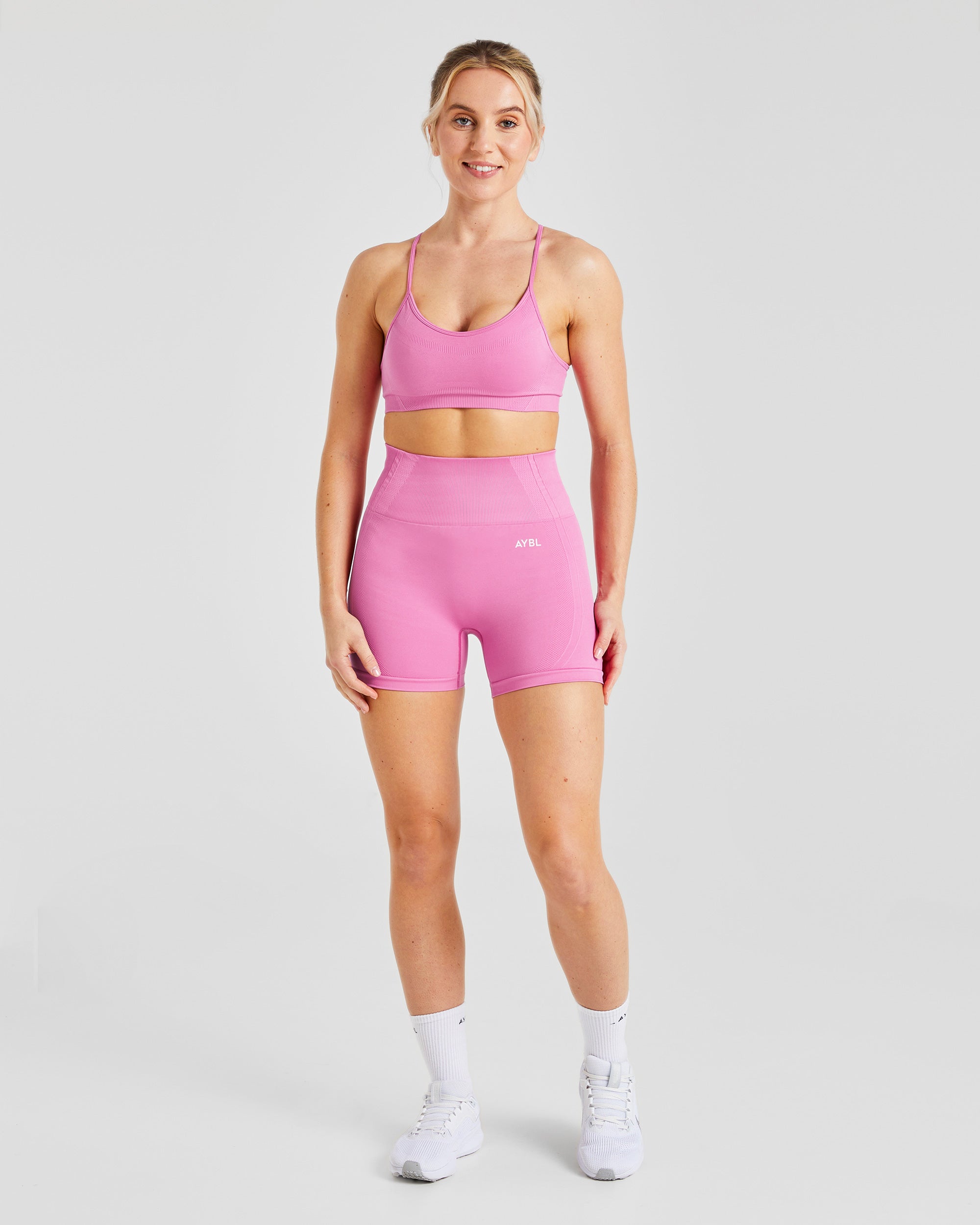 Balance V3 Seamless Strappy Sports Bra - Bubblegum Rose