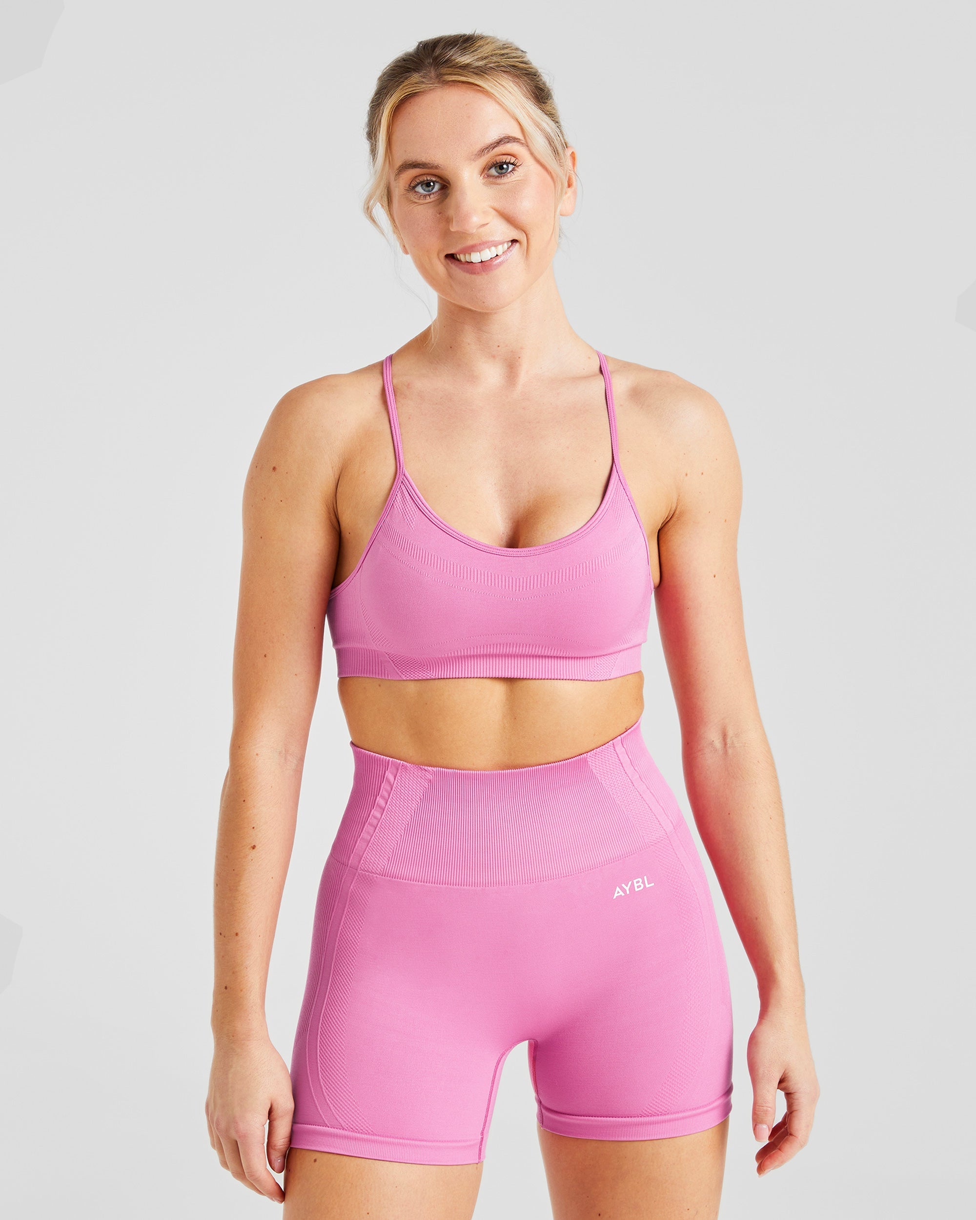 Balance V3 Seamless Strappy Sports Bra - Bubblegum Rose