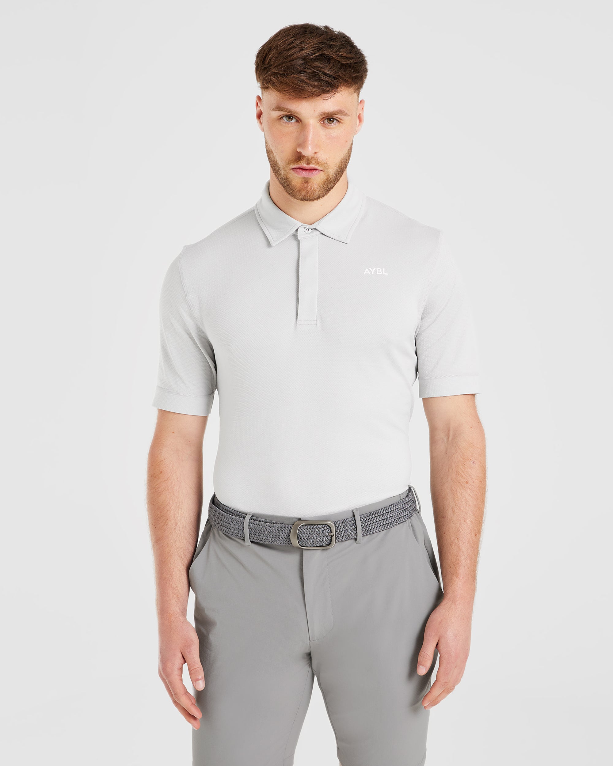 Performance Seamless Polo Shirt - Gris