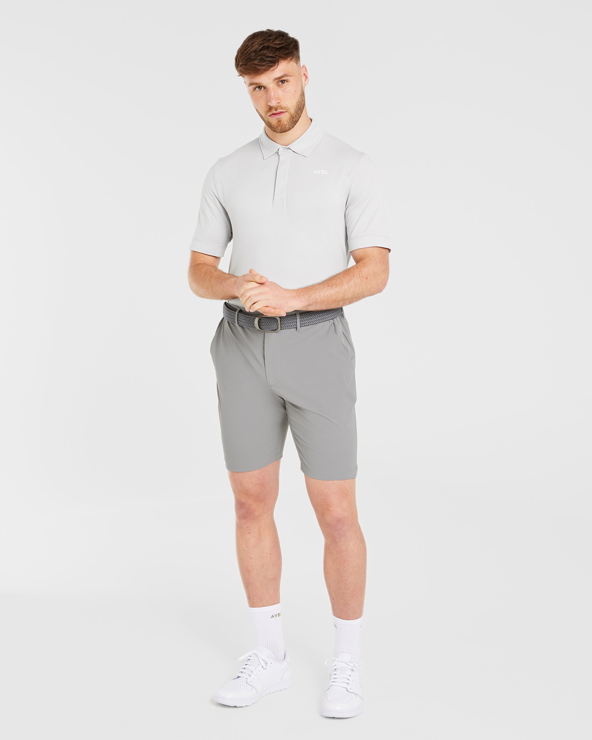 Performance Seamless Polo Shirt - Gris