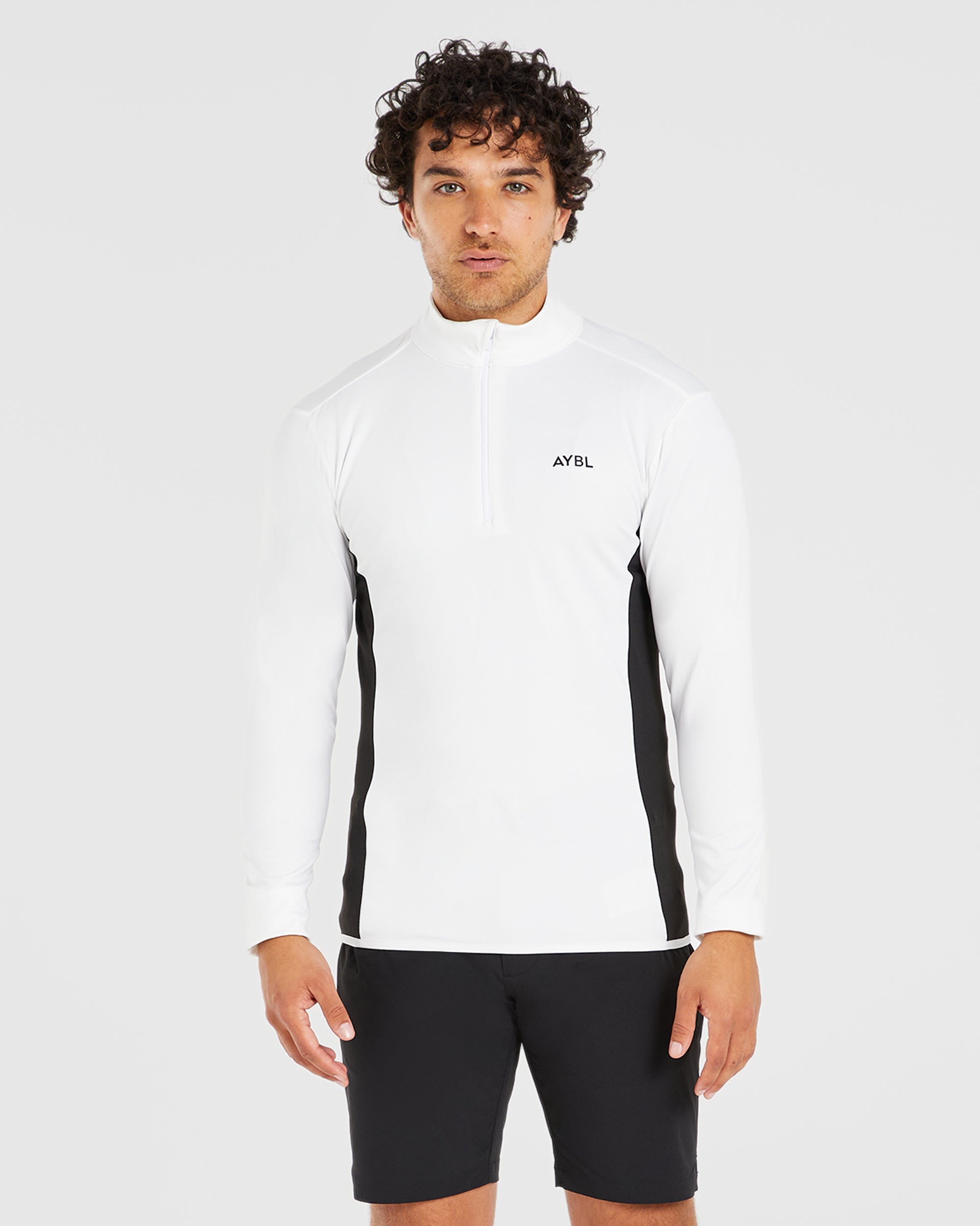 Performance 1/4 Zip Pullover - Blanc