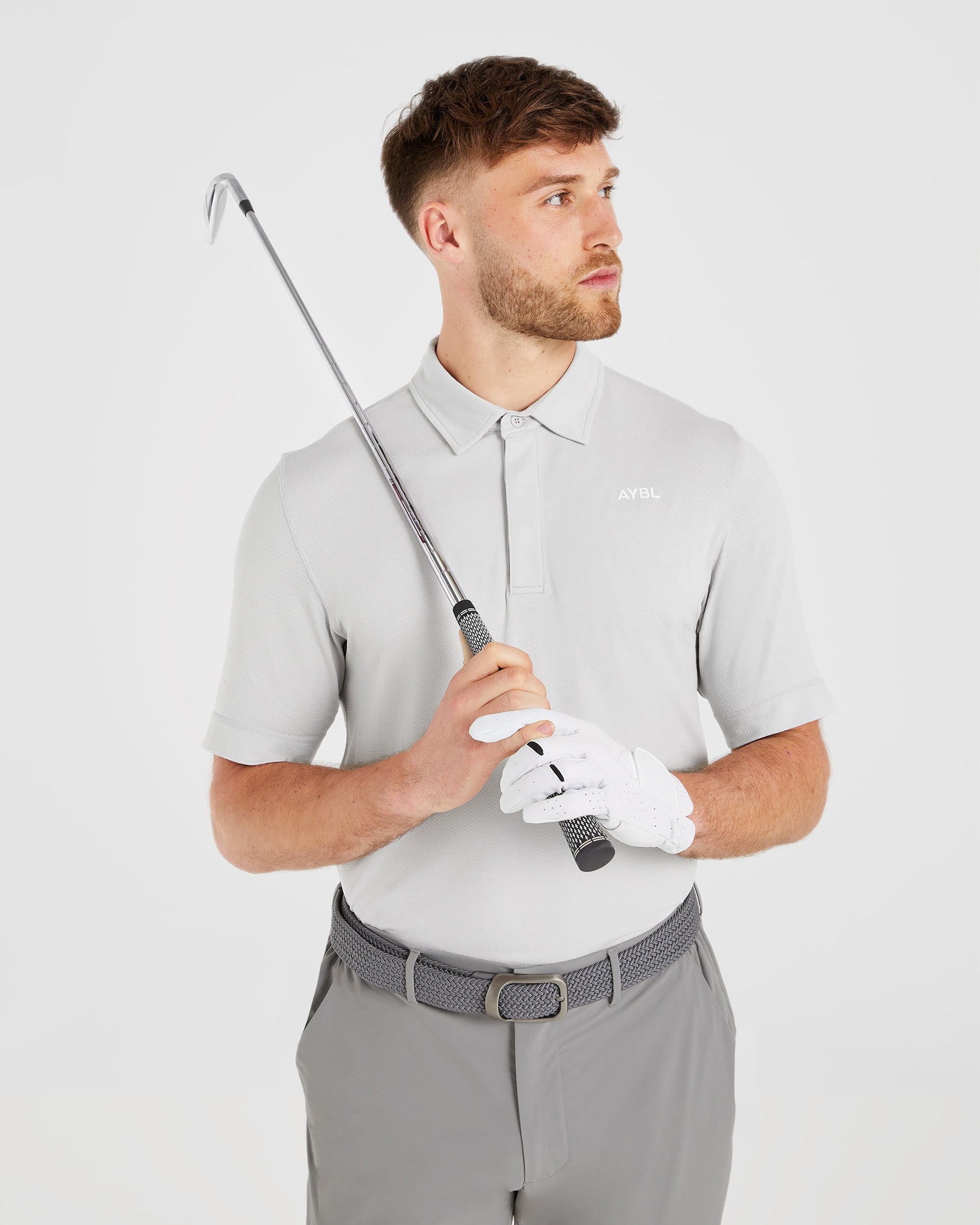 Performance Seamless Polo Shirt - Gris