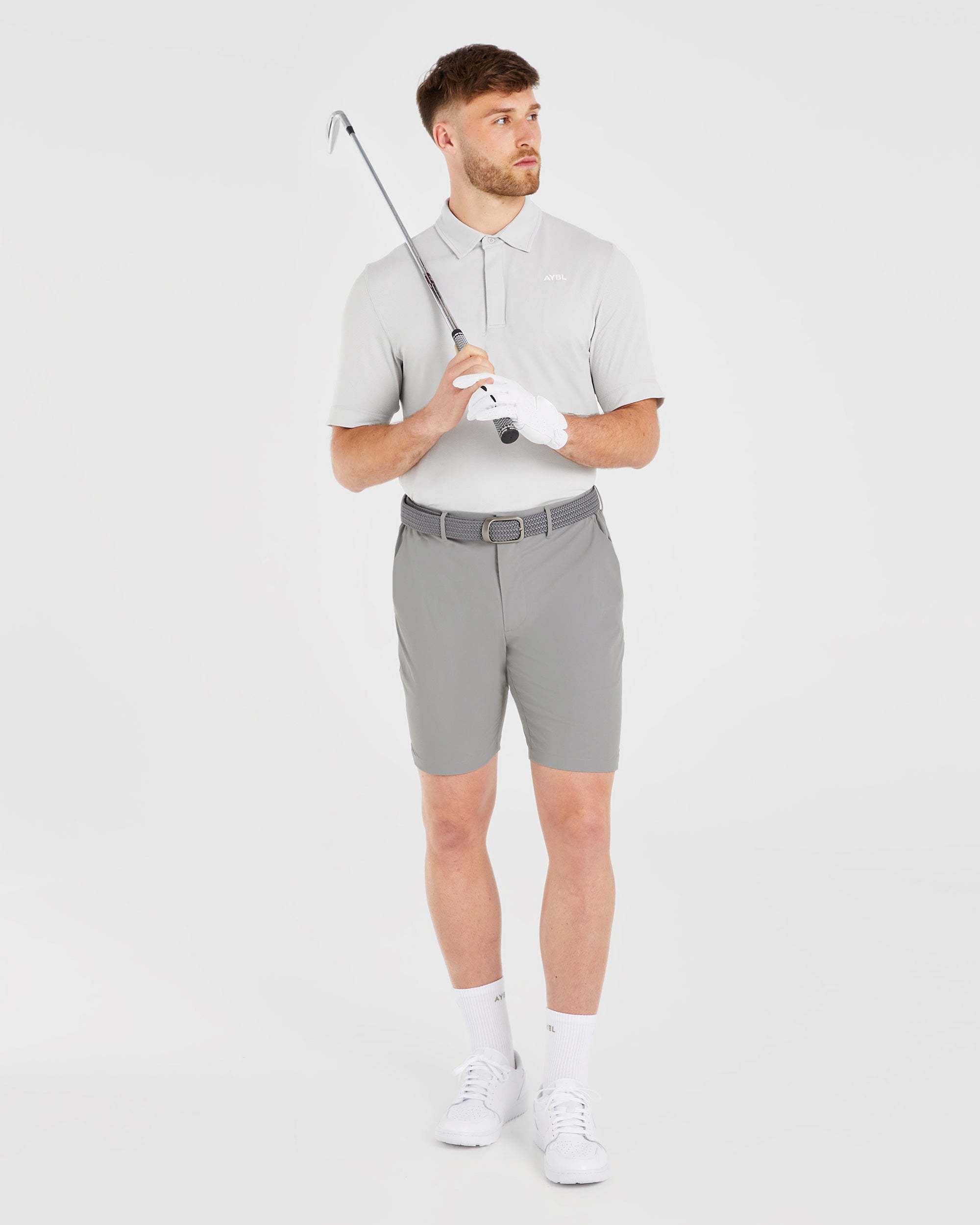 Performance Seamless Polo Shirt - Gris