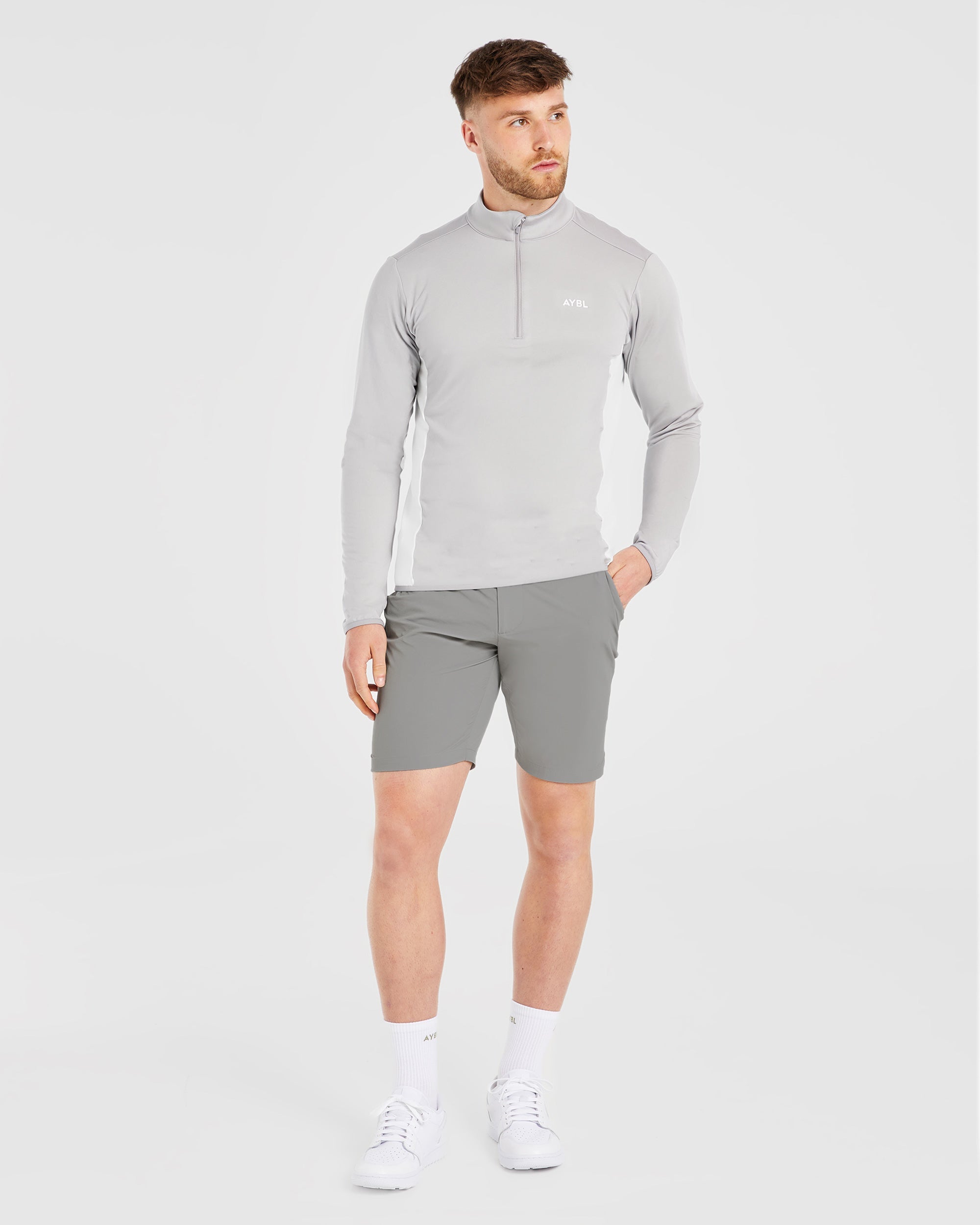 Performance 1/4 Zip Pullover - Gris