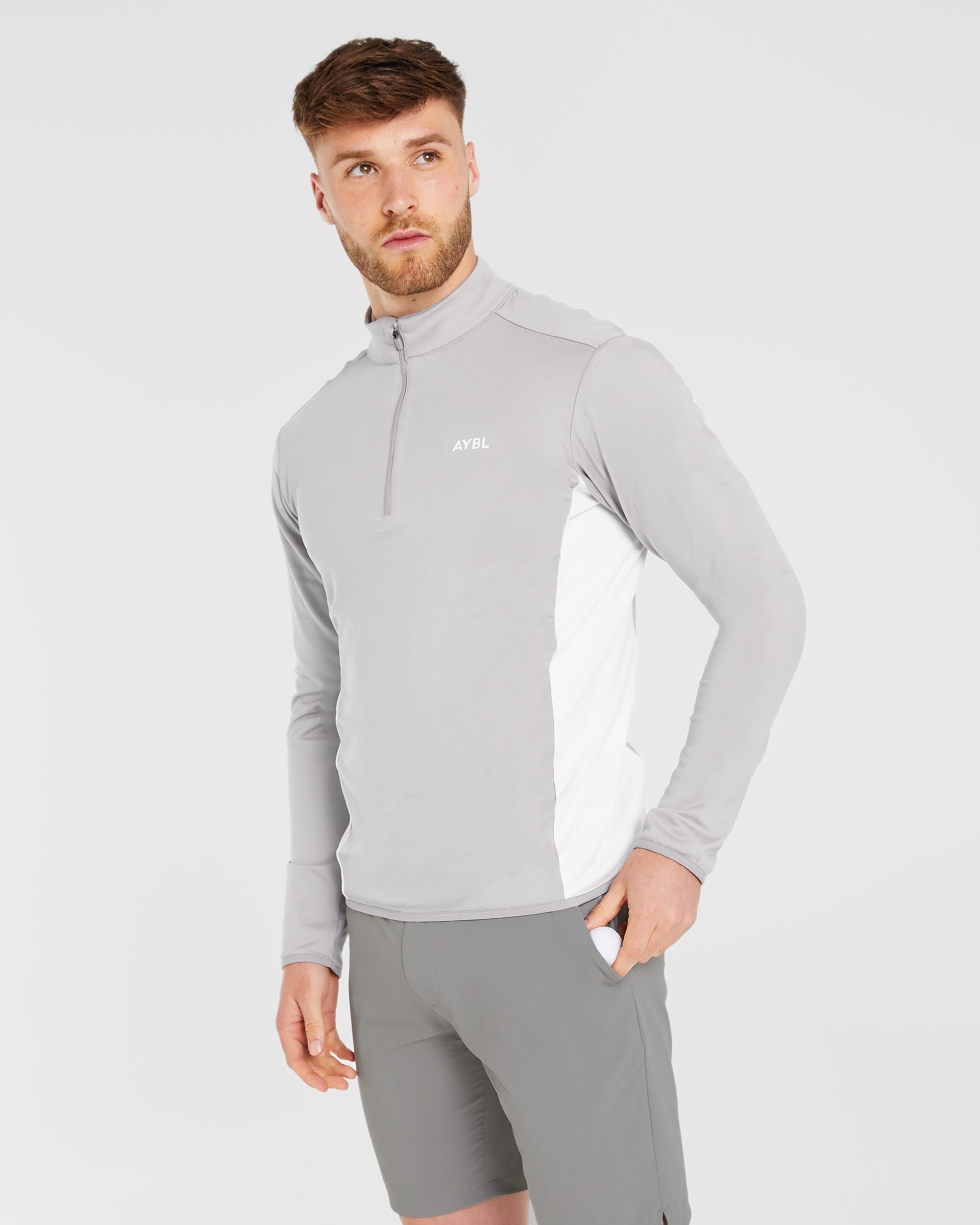 Performance 1/4 Zip Pullover - Gris