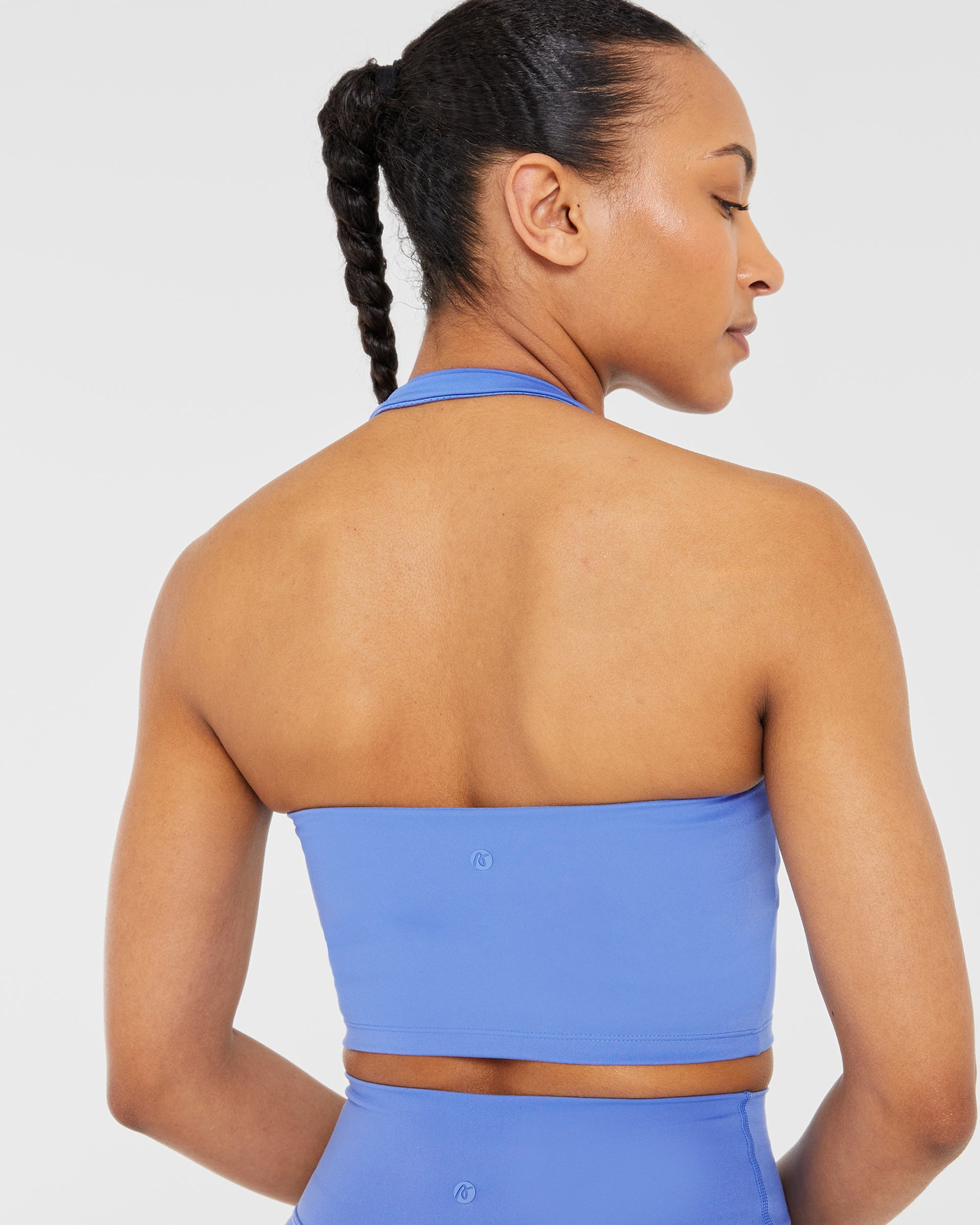 Staple Halterneck Crop Top - Cobalt Bleu