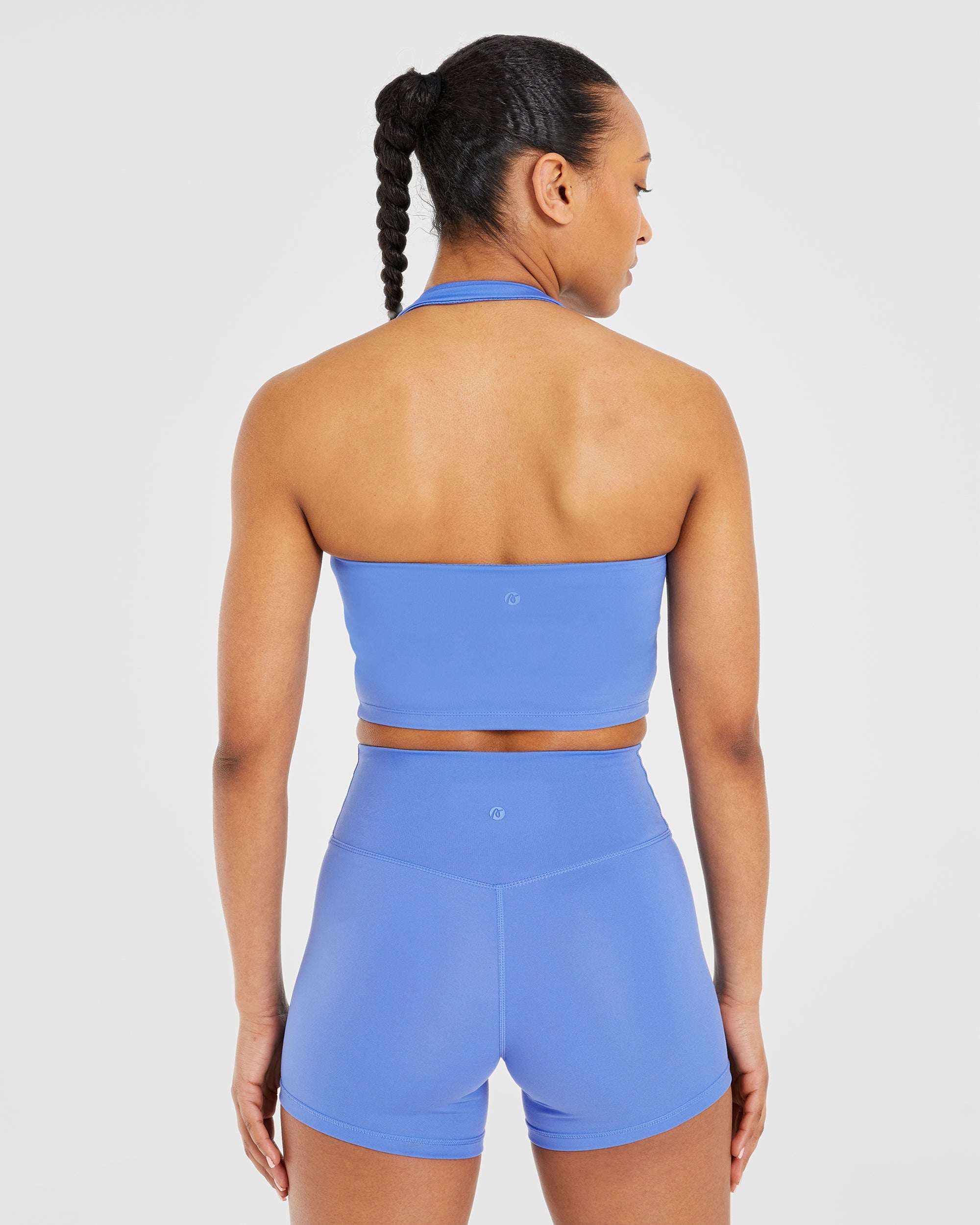 Staple Halterneck Crop Top - Cobalt Bleu