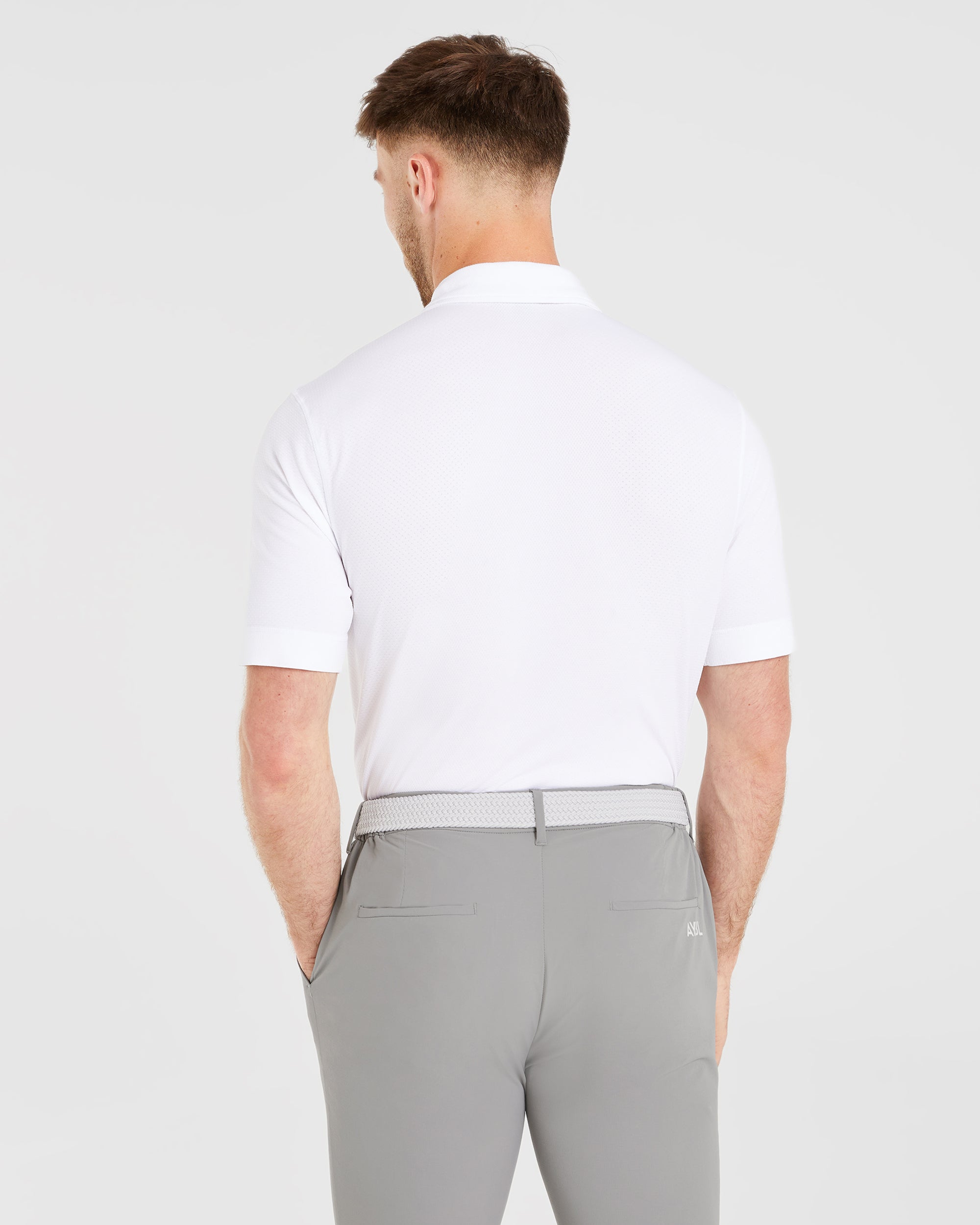 Performance Seamless Polo Shirt - Blanc