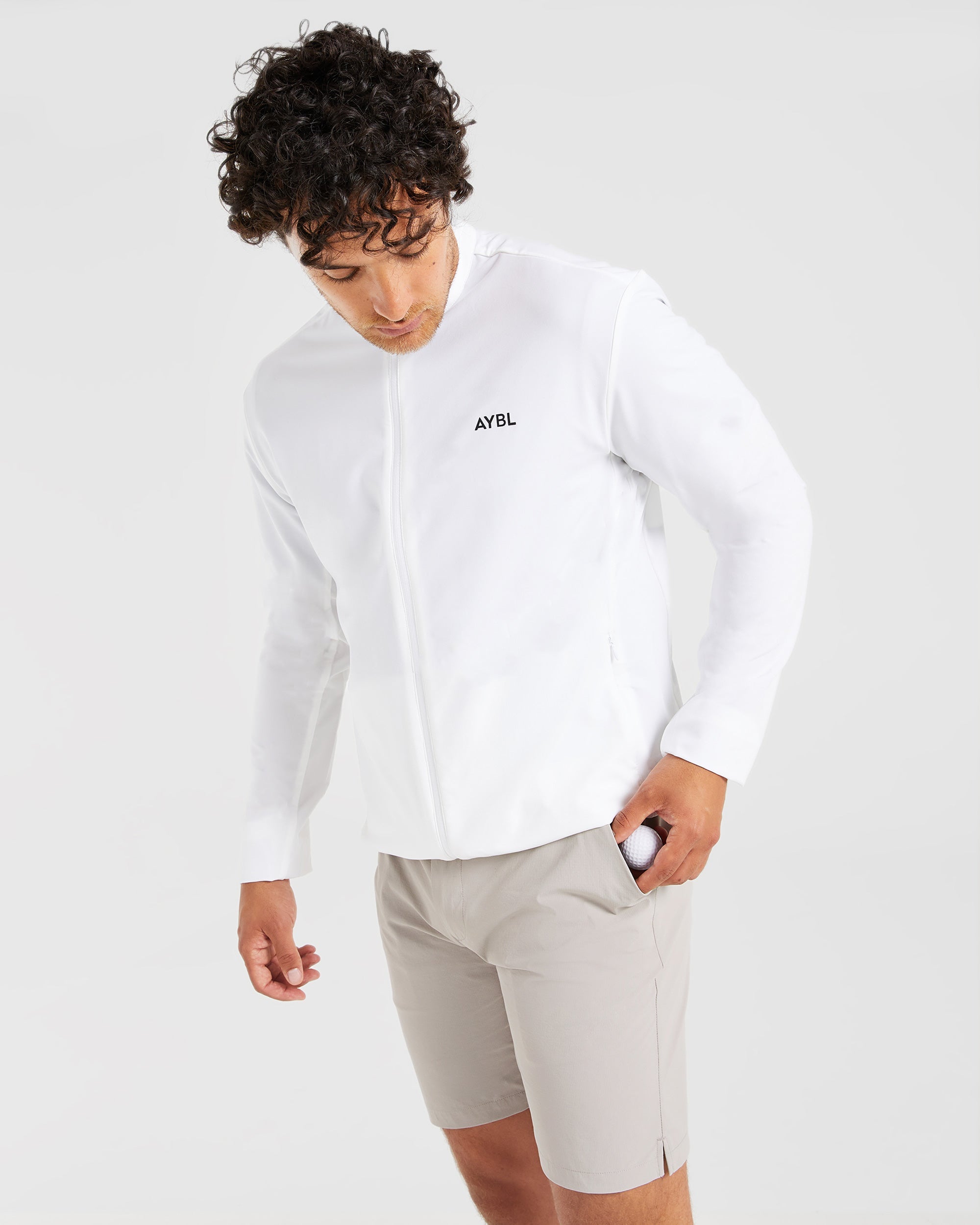 Performance Lightweight Windbreaker -  Blanc