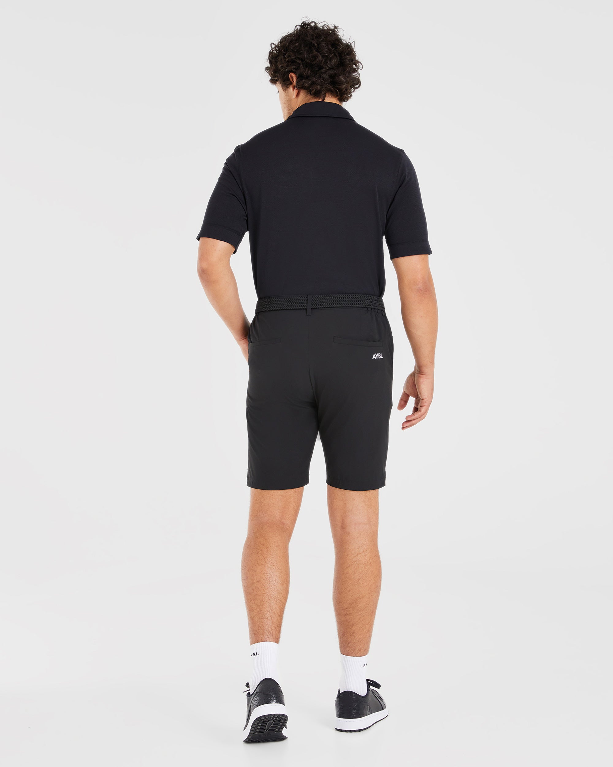 Performance Seamless Polo Shirt - Noir