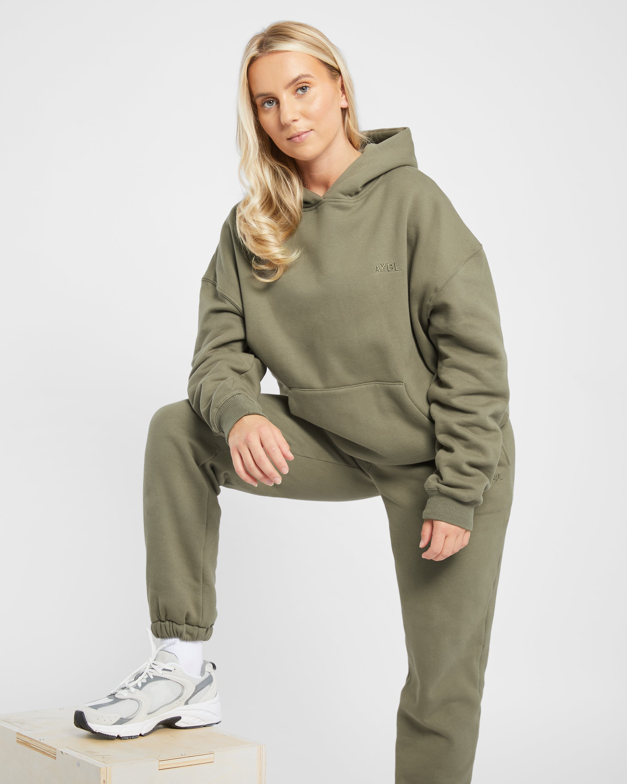 Premium Oversized Hoodie - Dusky Olive