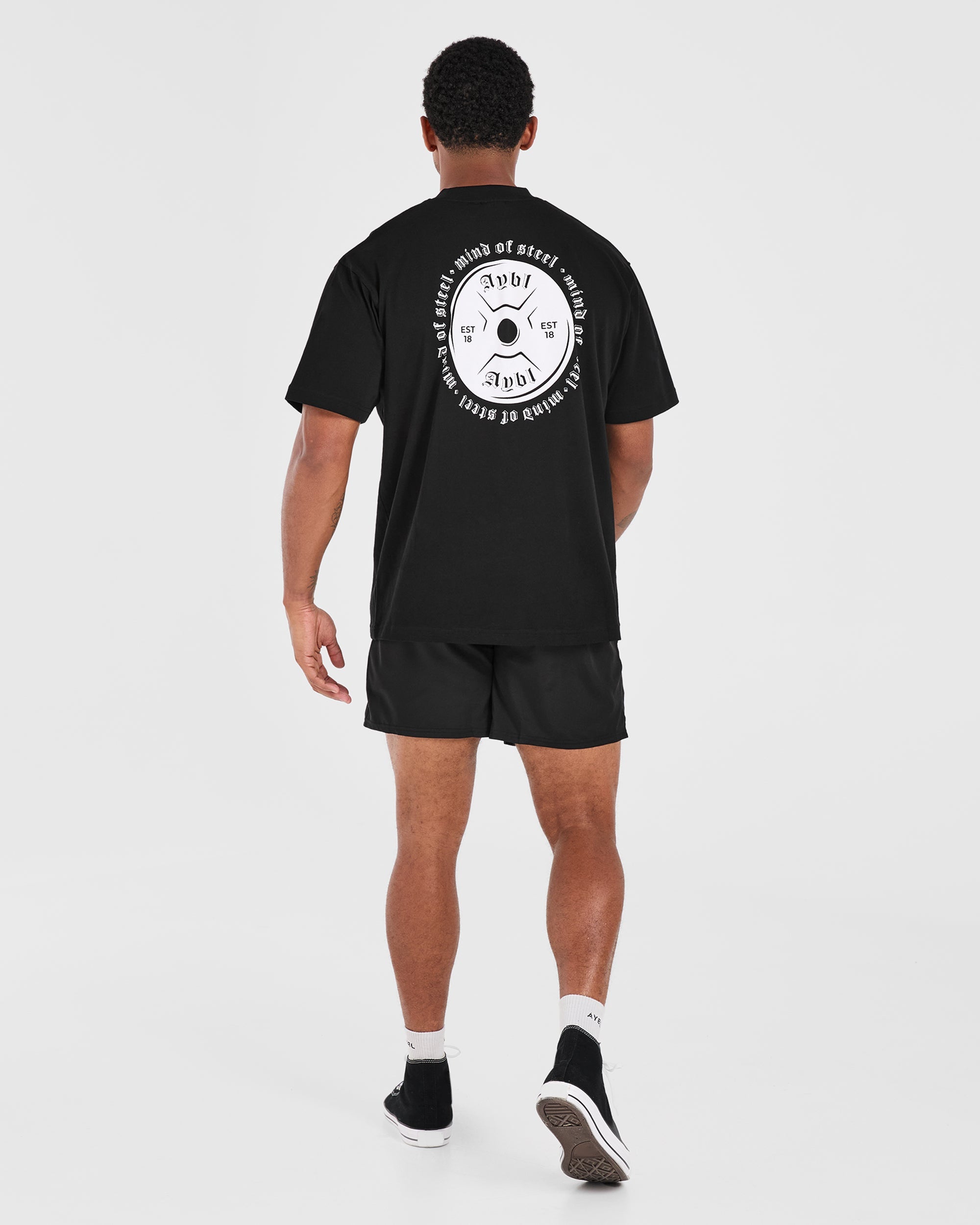 Mind of Steel Oversized T Shirt - Noir