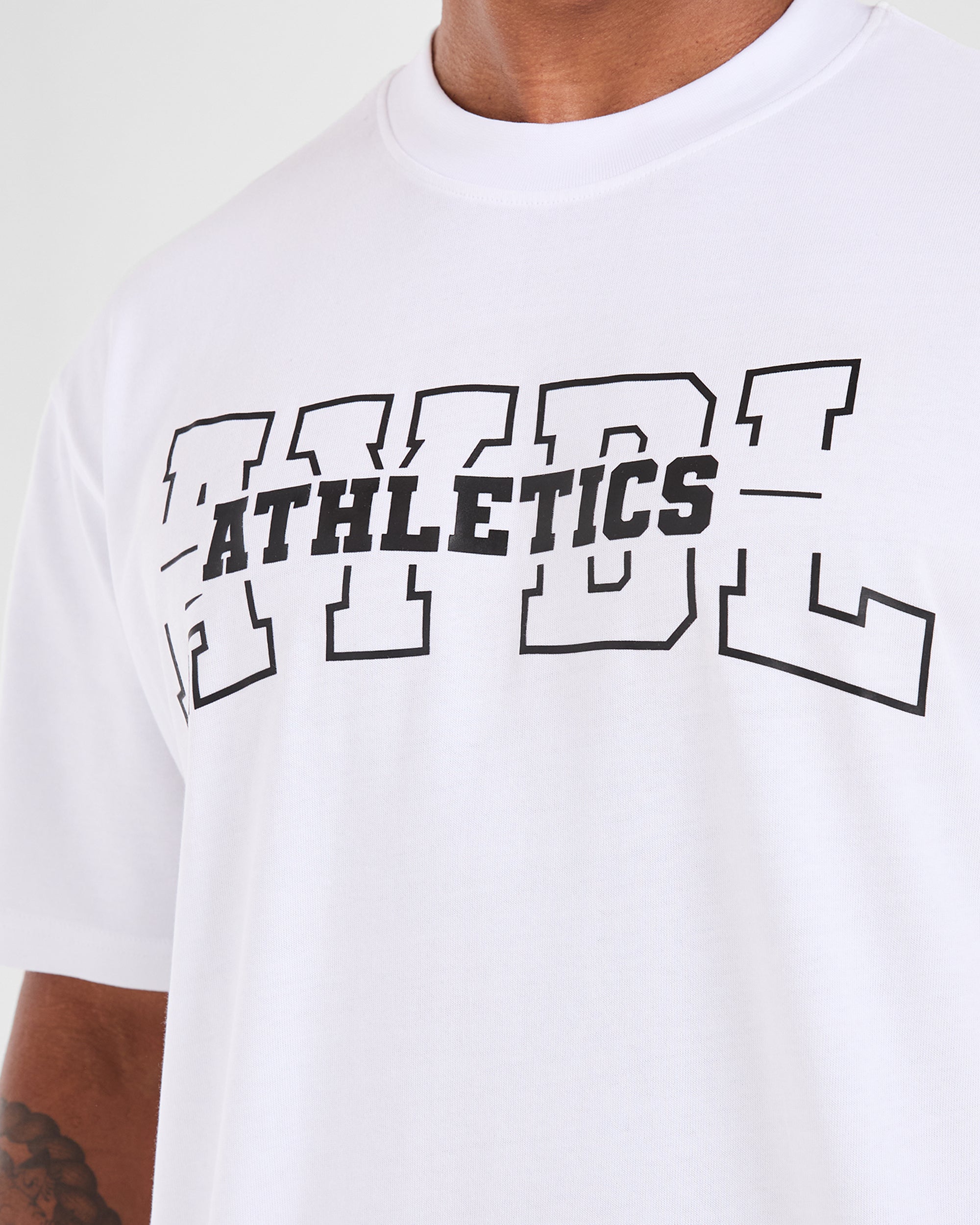 Athletics Oversized T Shirt - Blanc