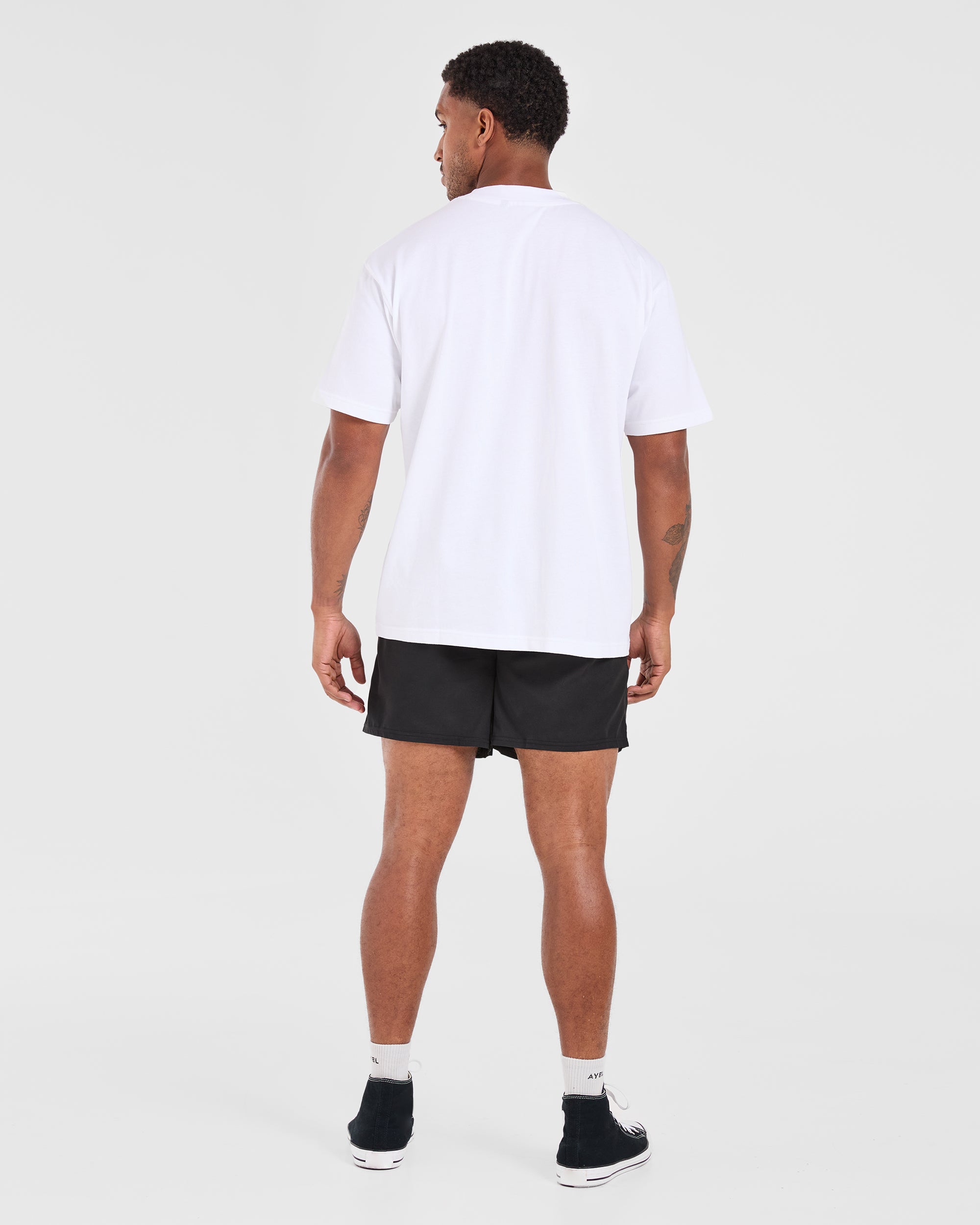 Retro Oversized T Shirt - Blanc