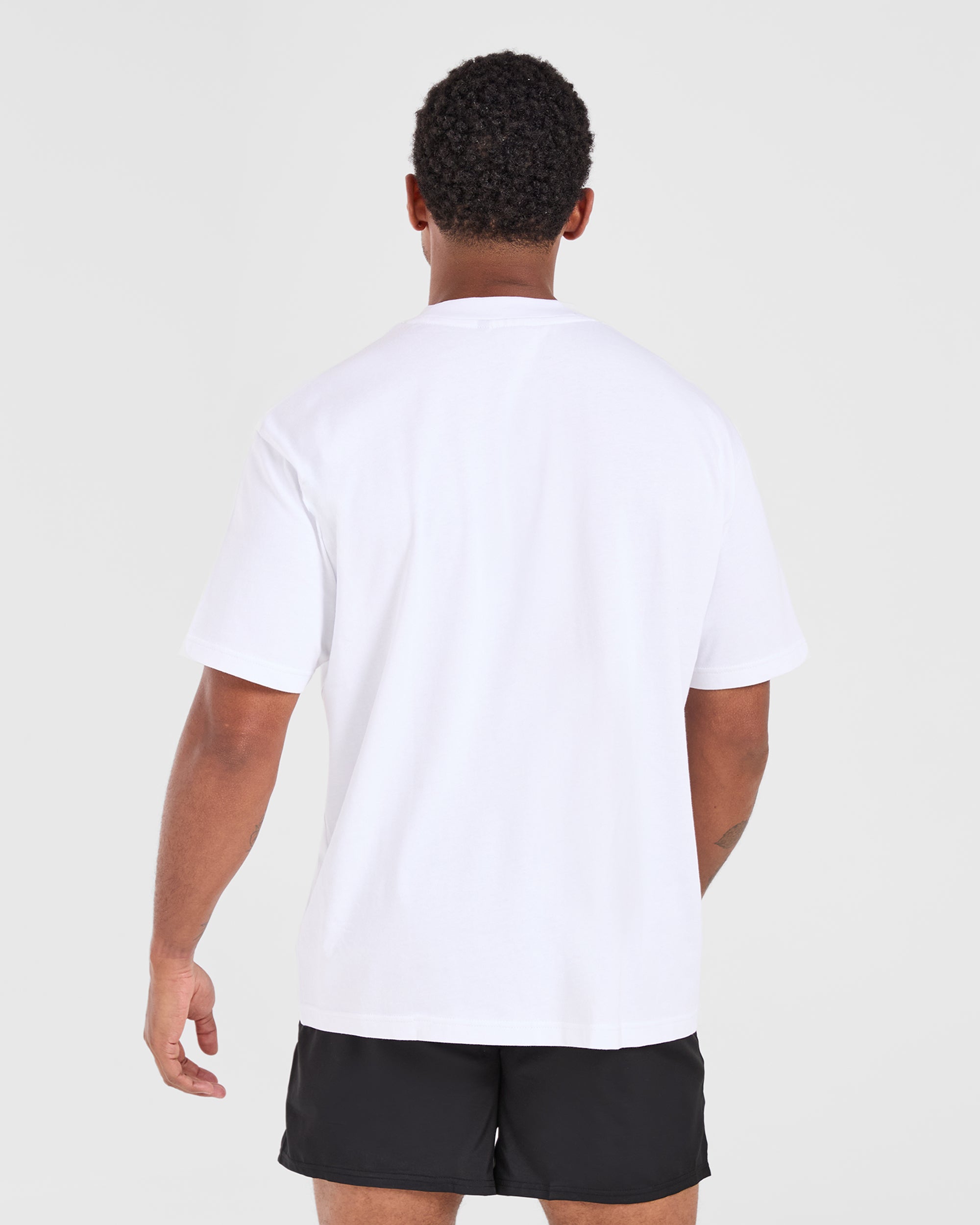 Retro Oversized T Shirt - Blanc