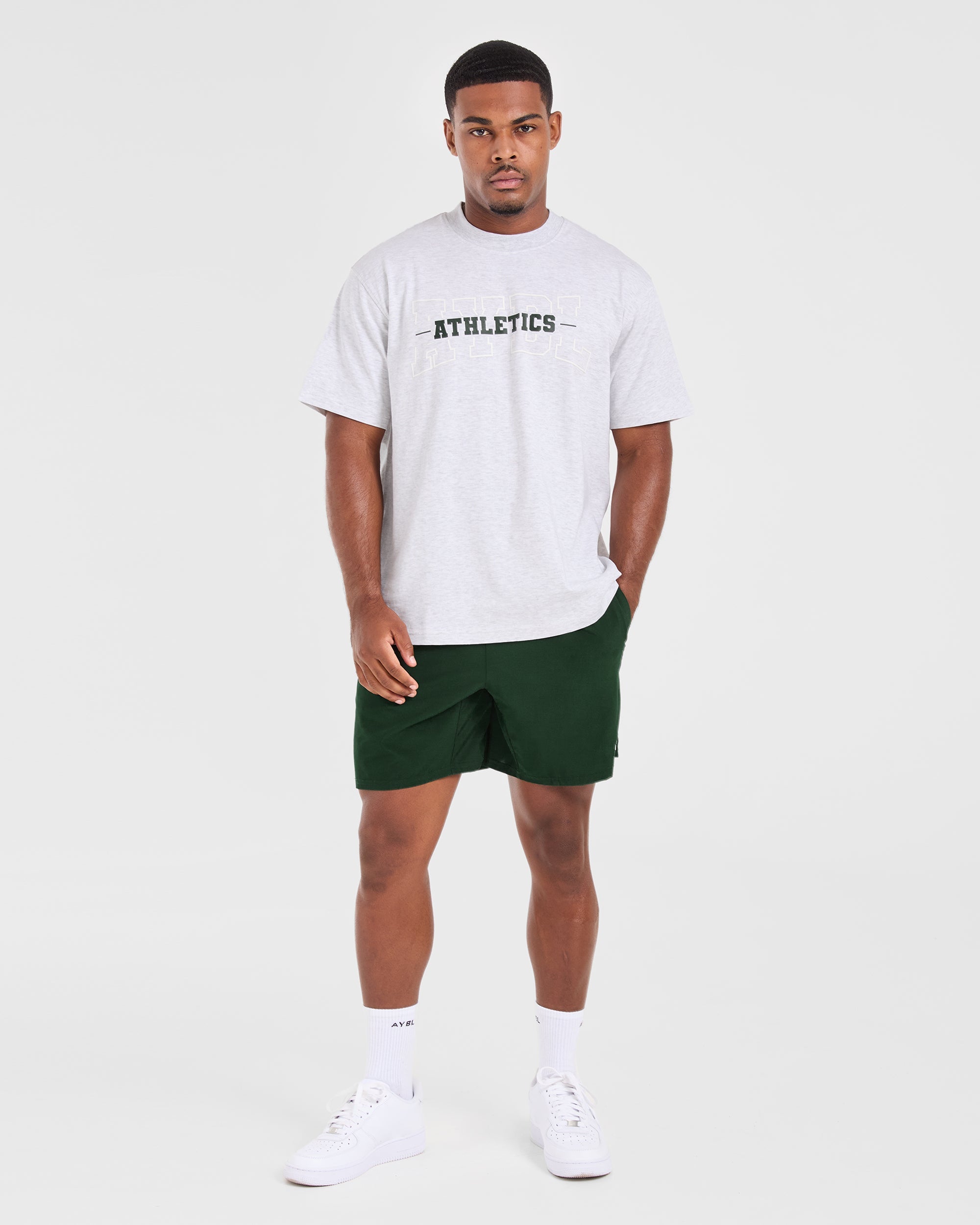 Athletics Oversized T Shirt - Gris Marl