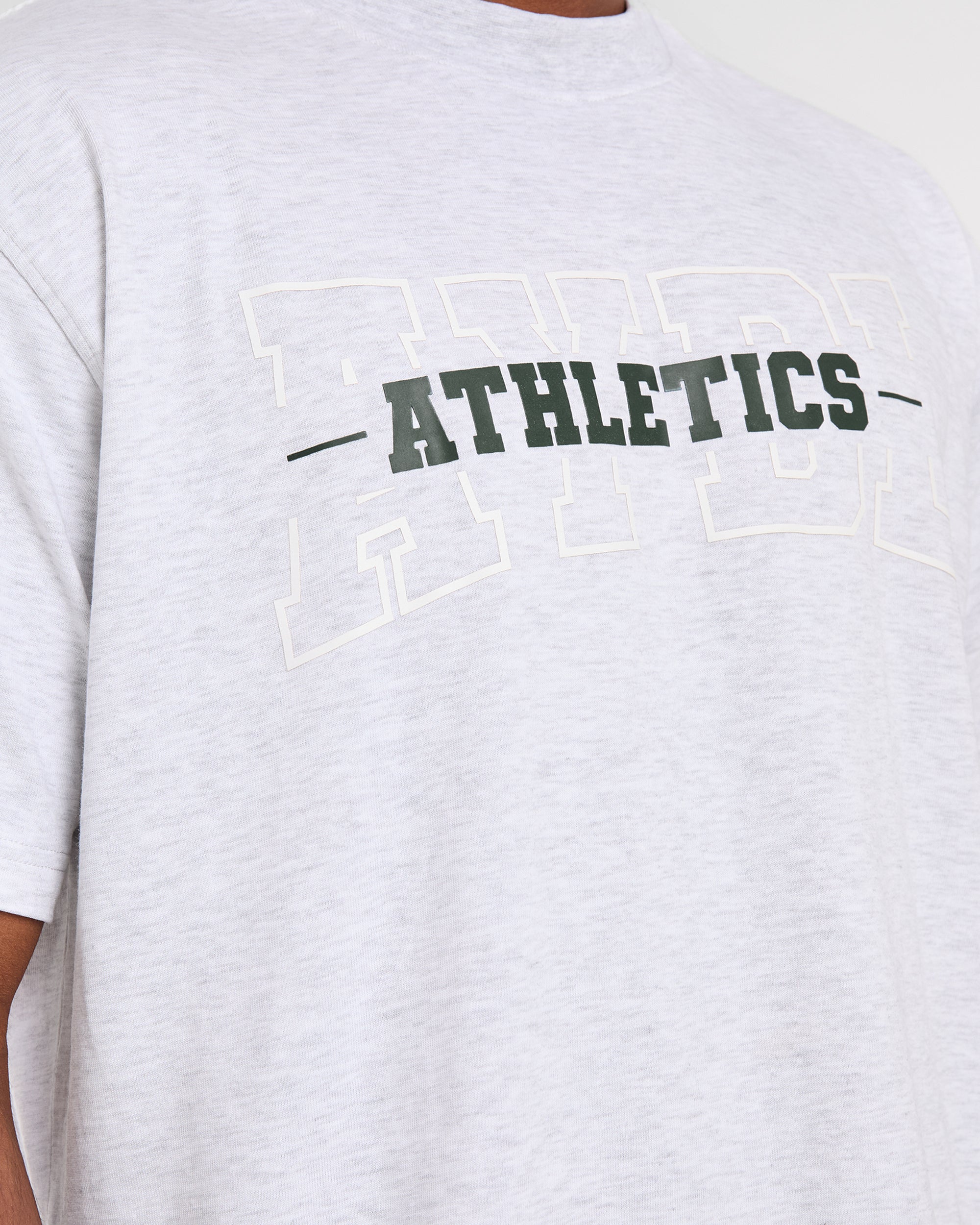 Athletics Oversized T Shirt - Gris Marl