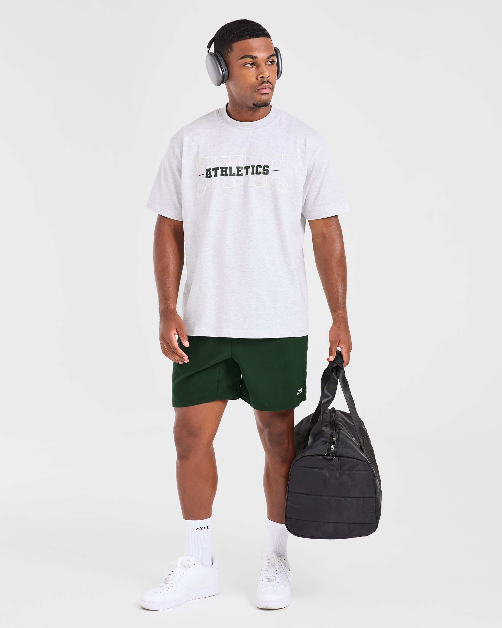 Athletics Oversized T Shirt - Gris Marl