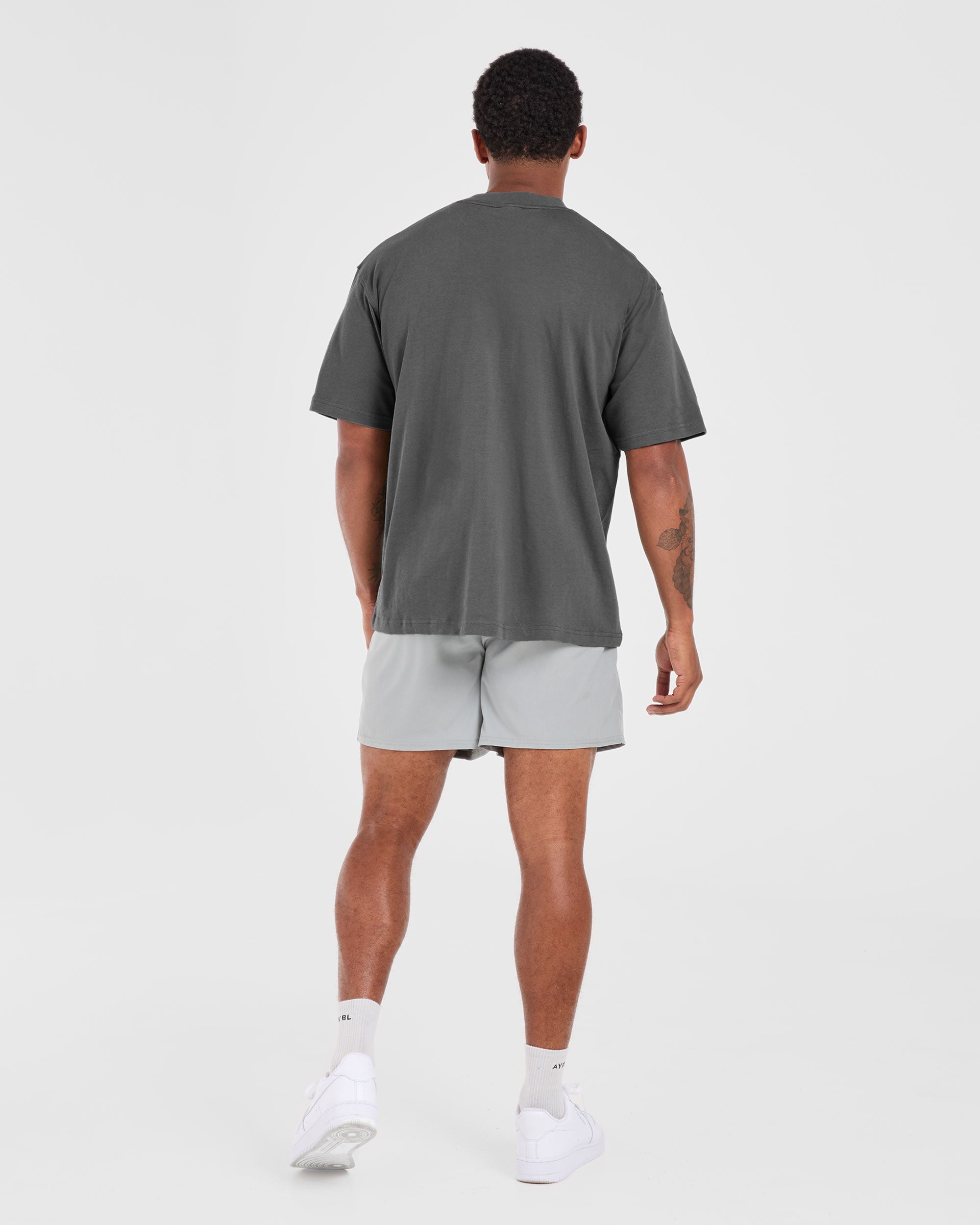 Lift Club Oversized T Shirt - Charcoal