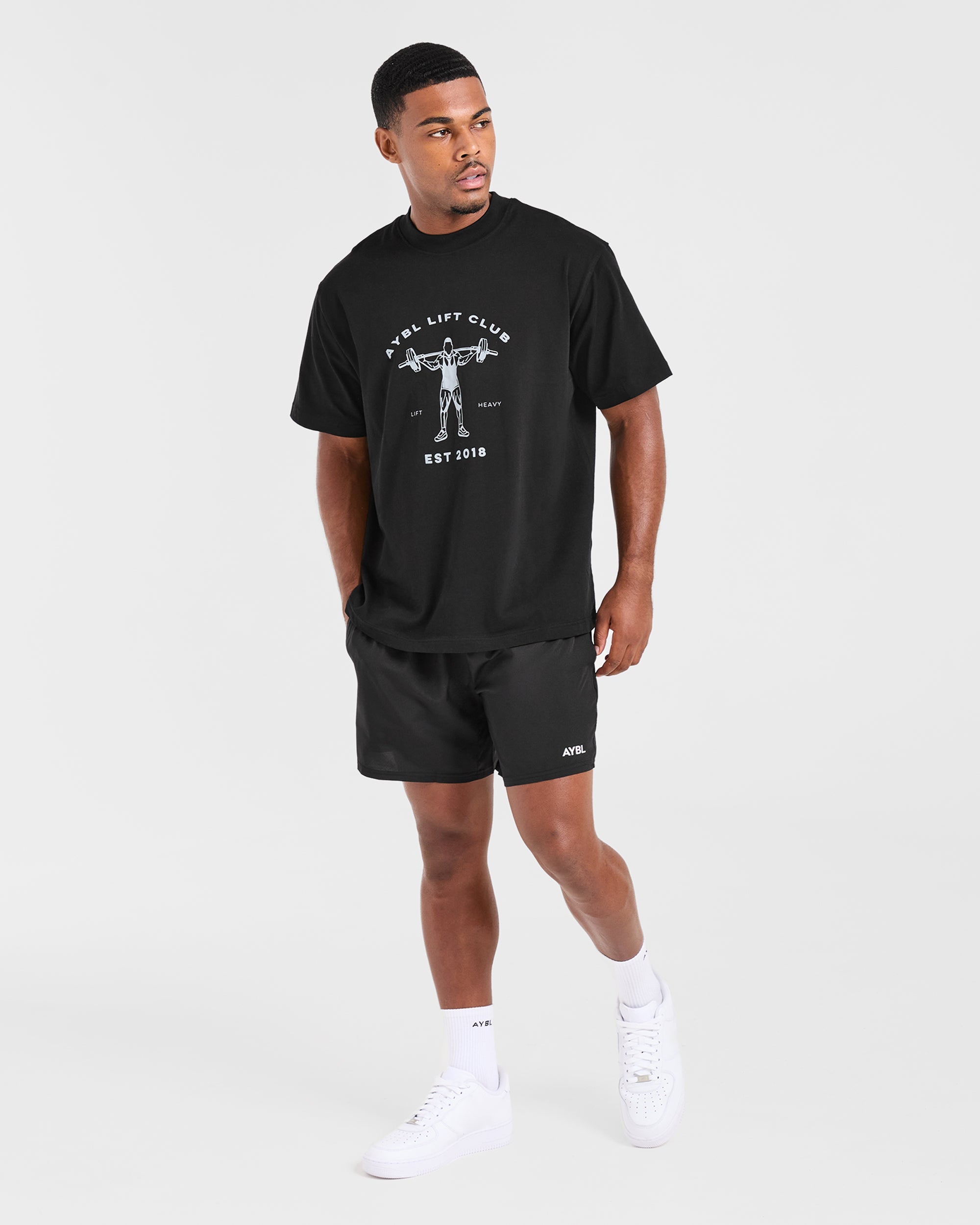 Lift Club Oversized T Shirt - Noir