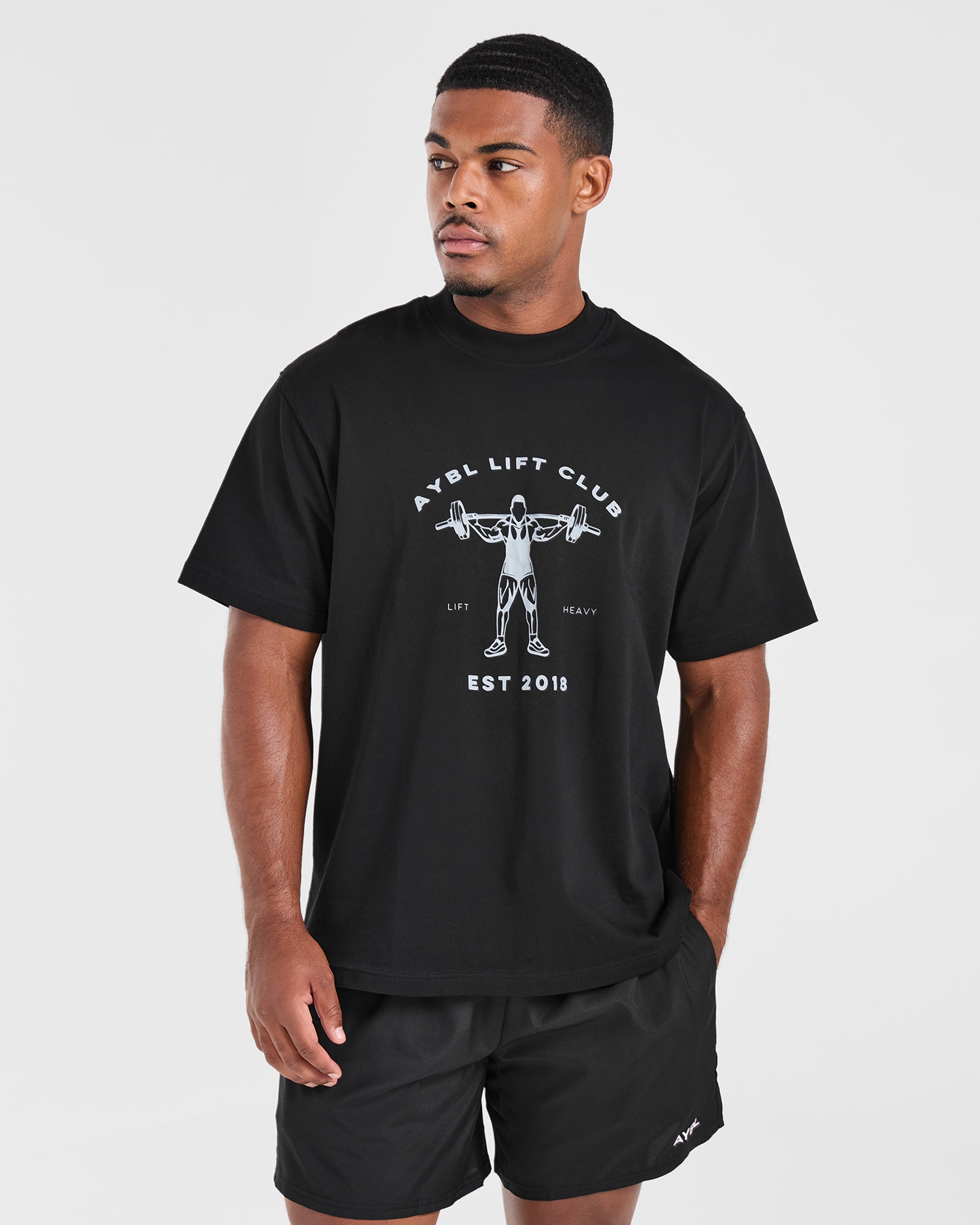 Lift Club Oversized T Shirt - Noir