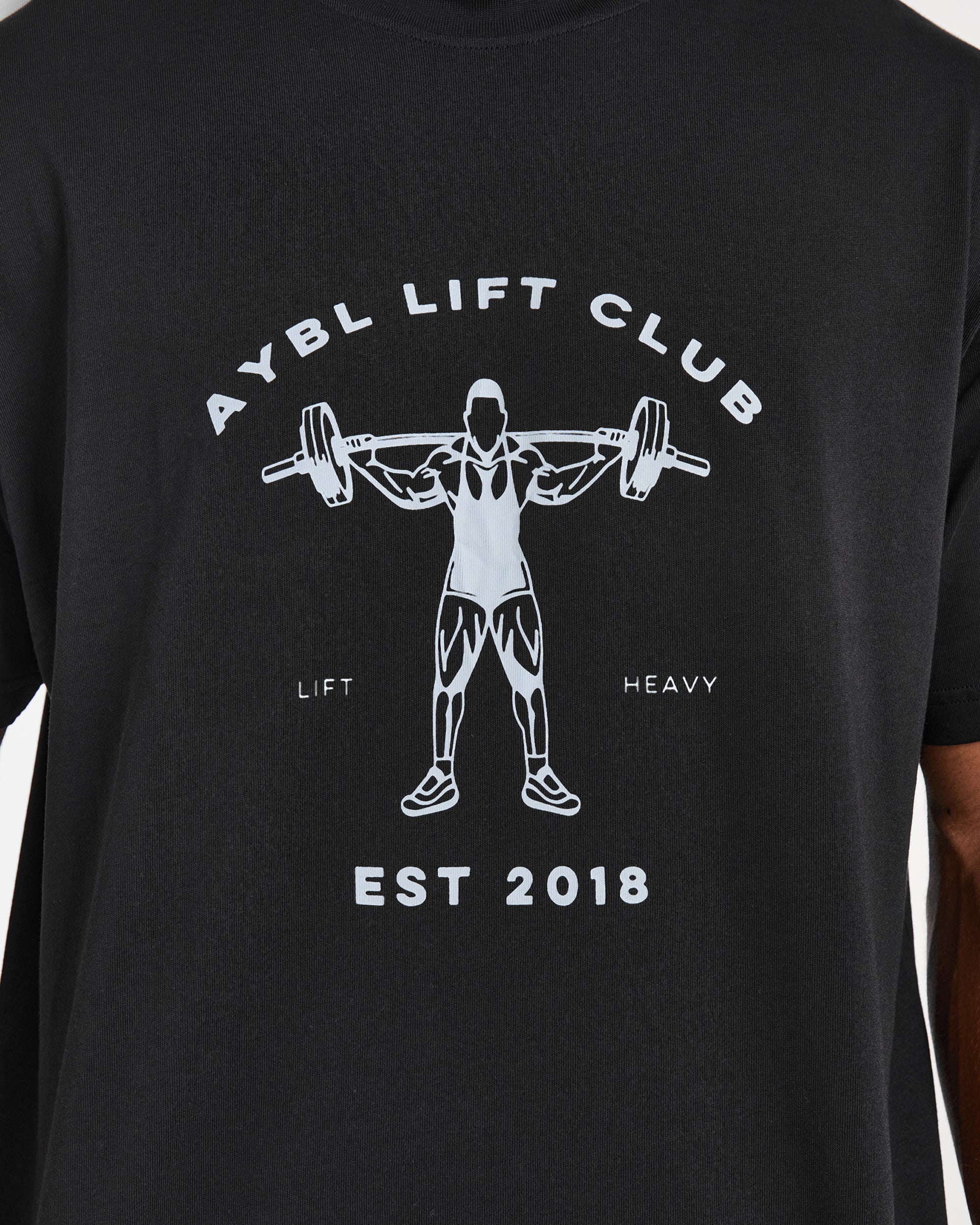 Lift Club Oversized T Shirt - Noir