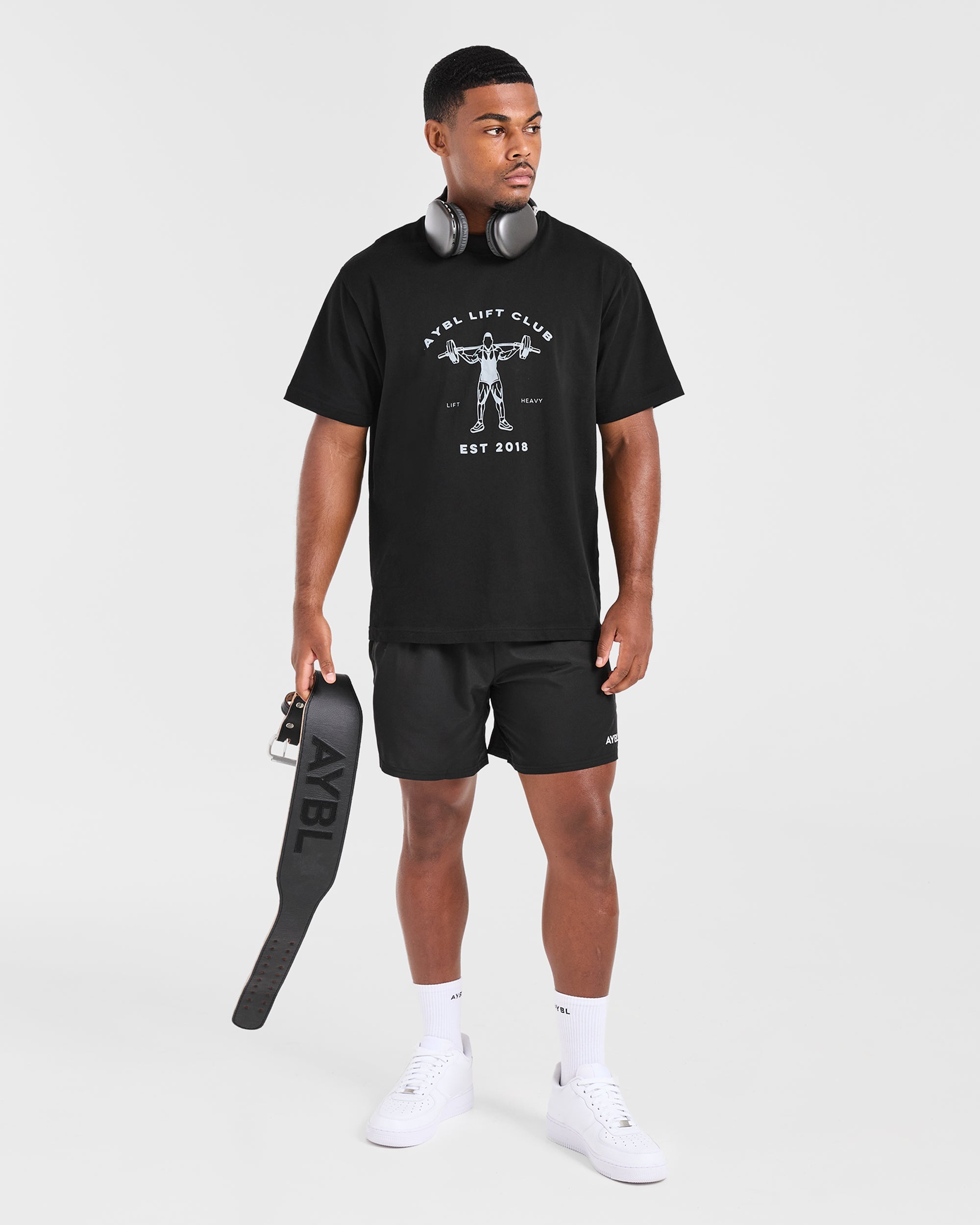 Lift Club Oversized T Shirt - Noir