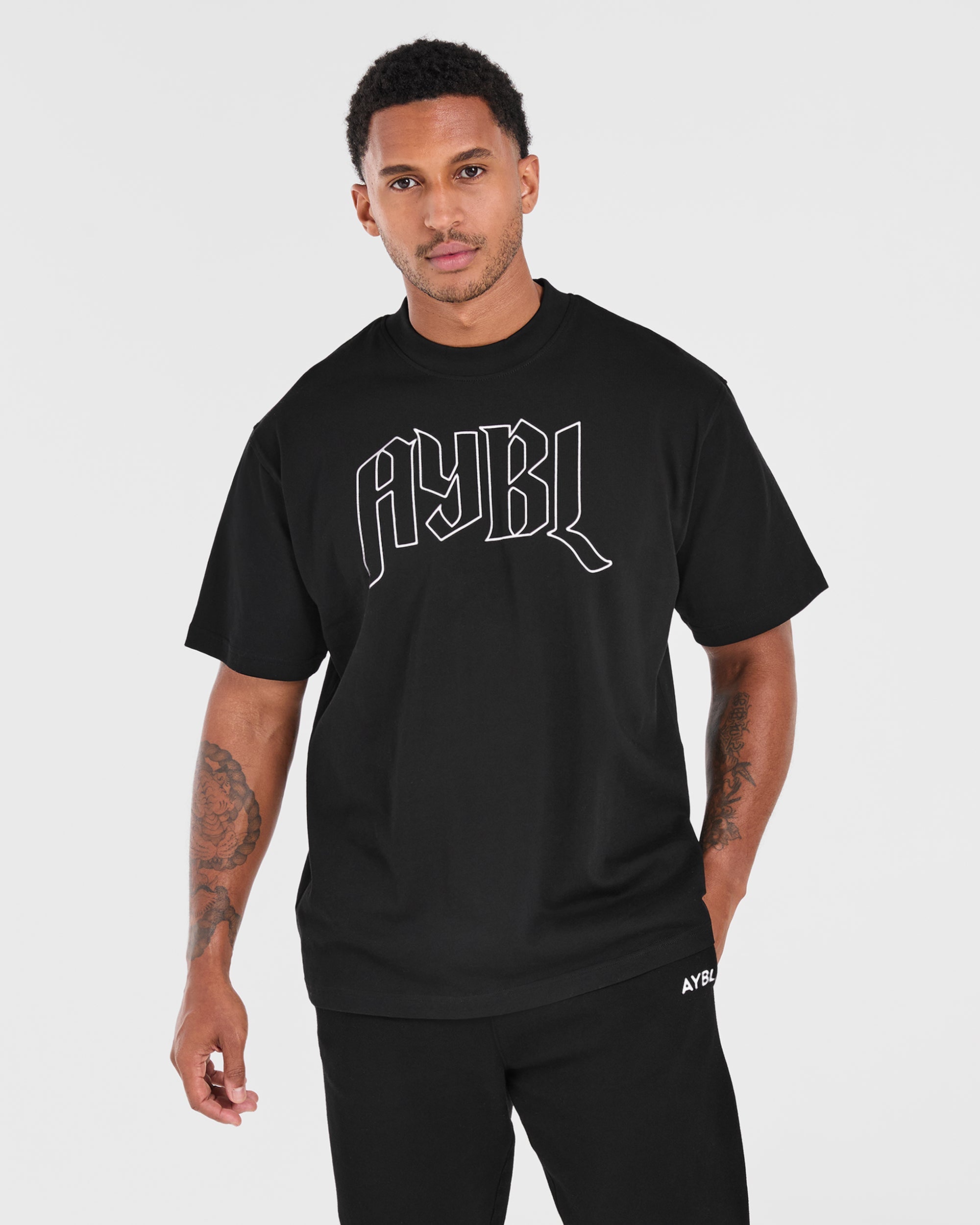 Gothic Oversized T Shirt - Noir