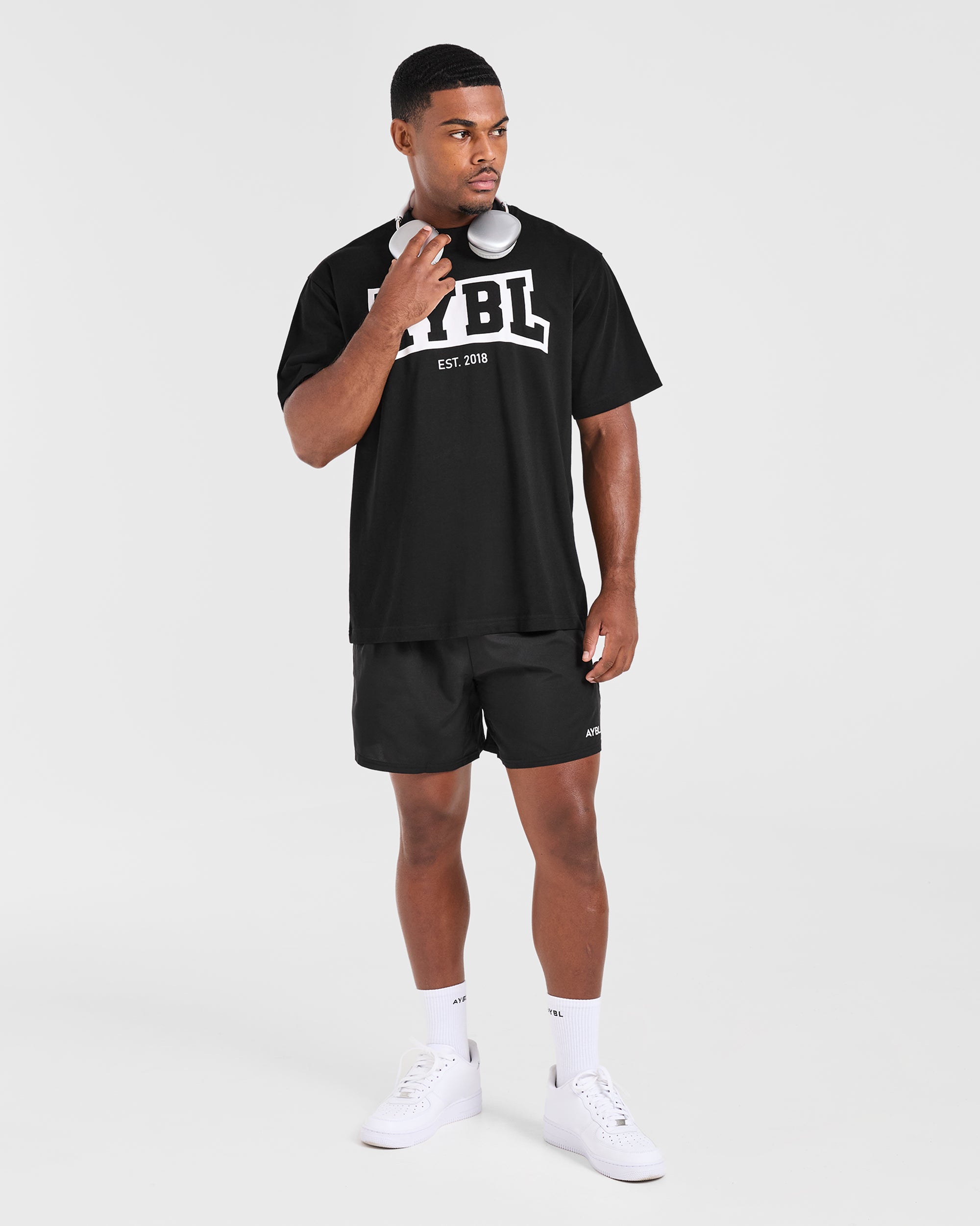 Academy Oversized T Shirt - Noir