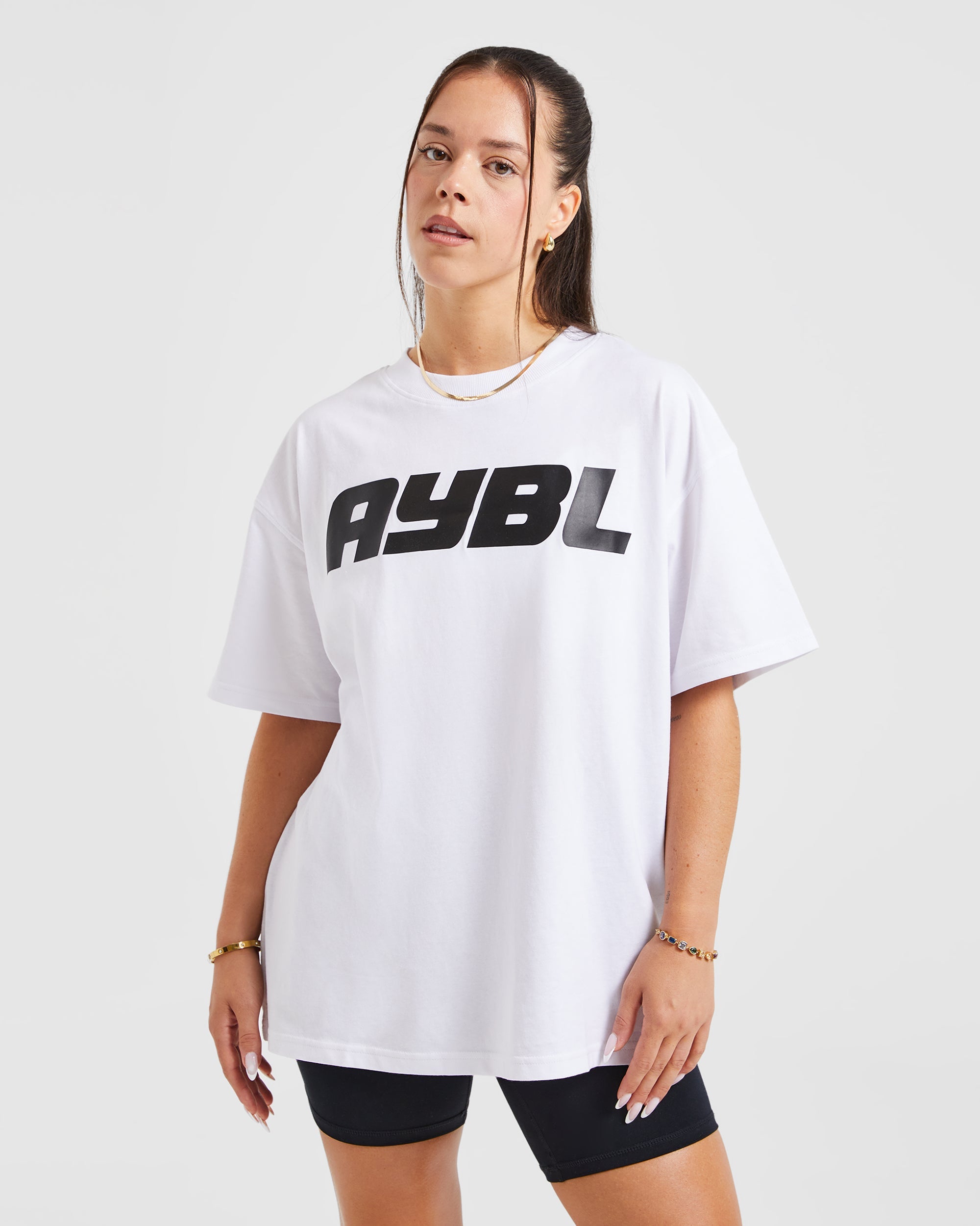 Justine Oversized T Shirt - Blanc